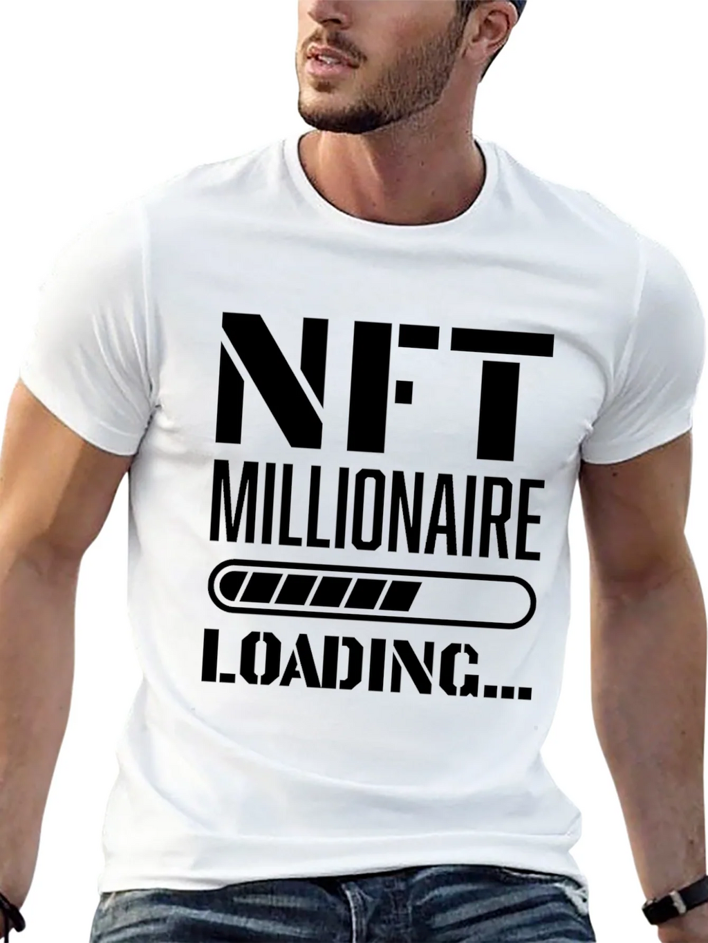 NFT Millionaire Loading Black T-Shirt