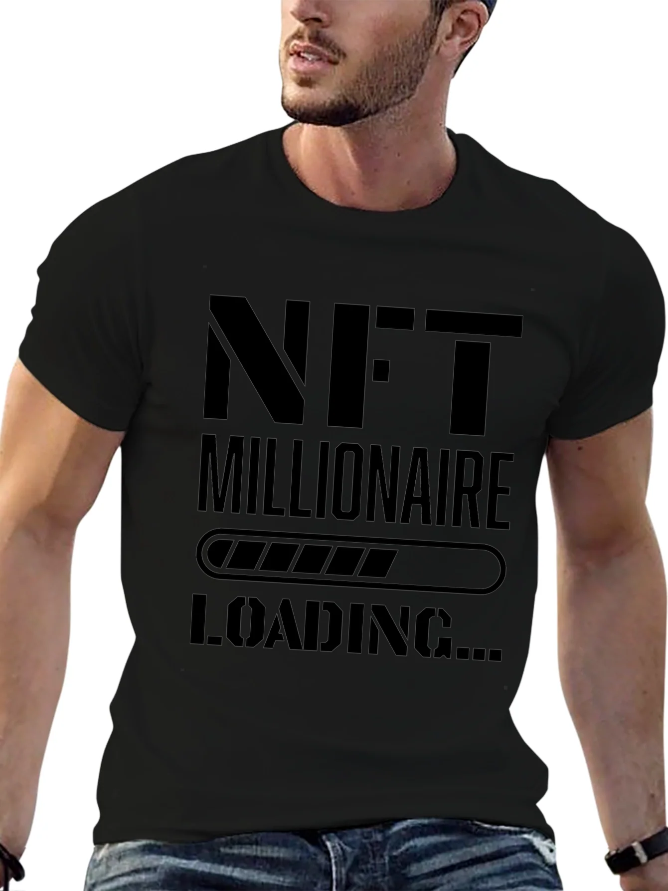 NFT Millionaire Loading Black T-Shirt