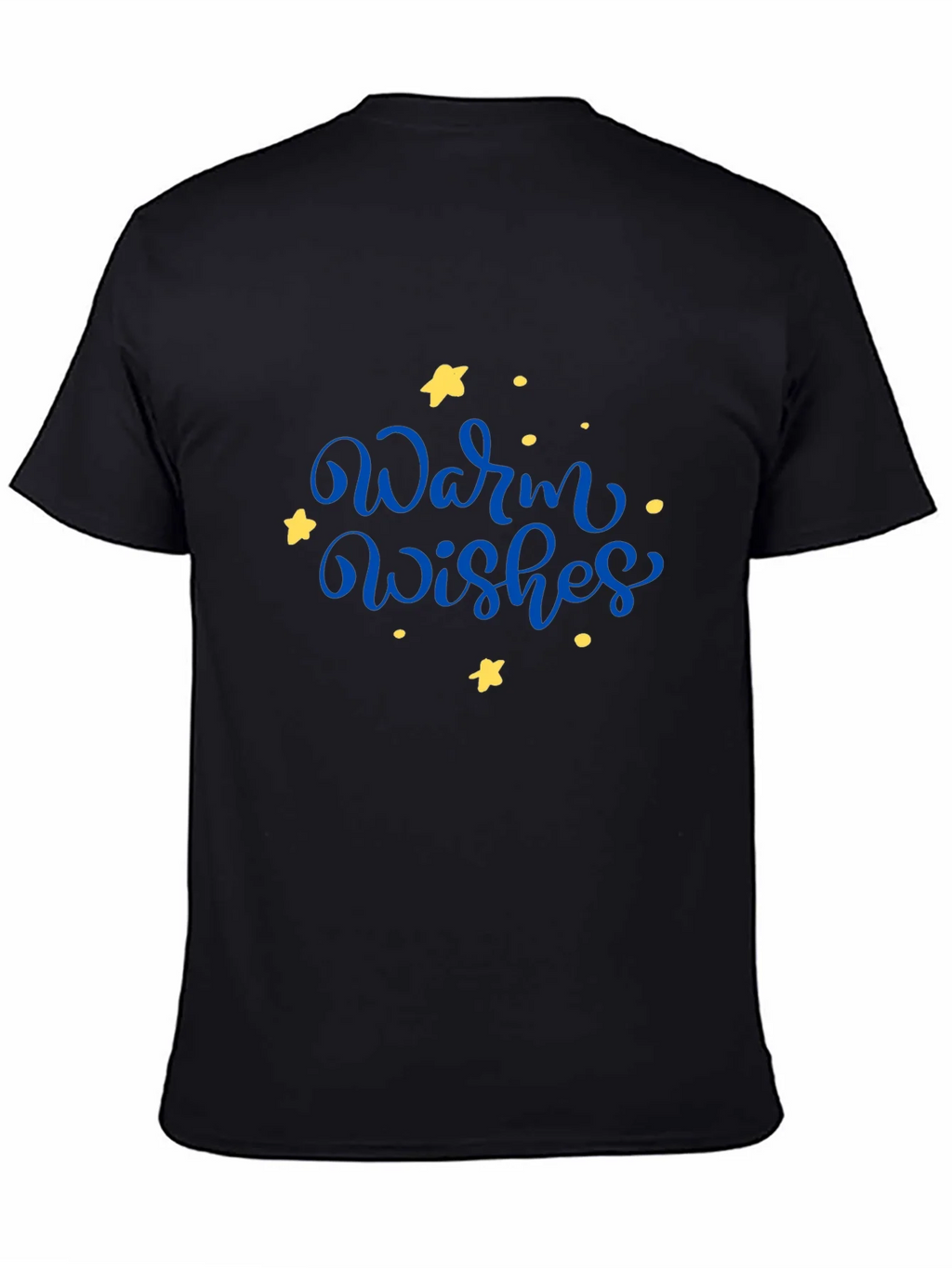 Warm Wishes Graphic Tee - Black Casual T-Shirt