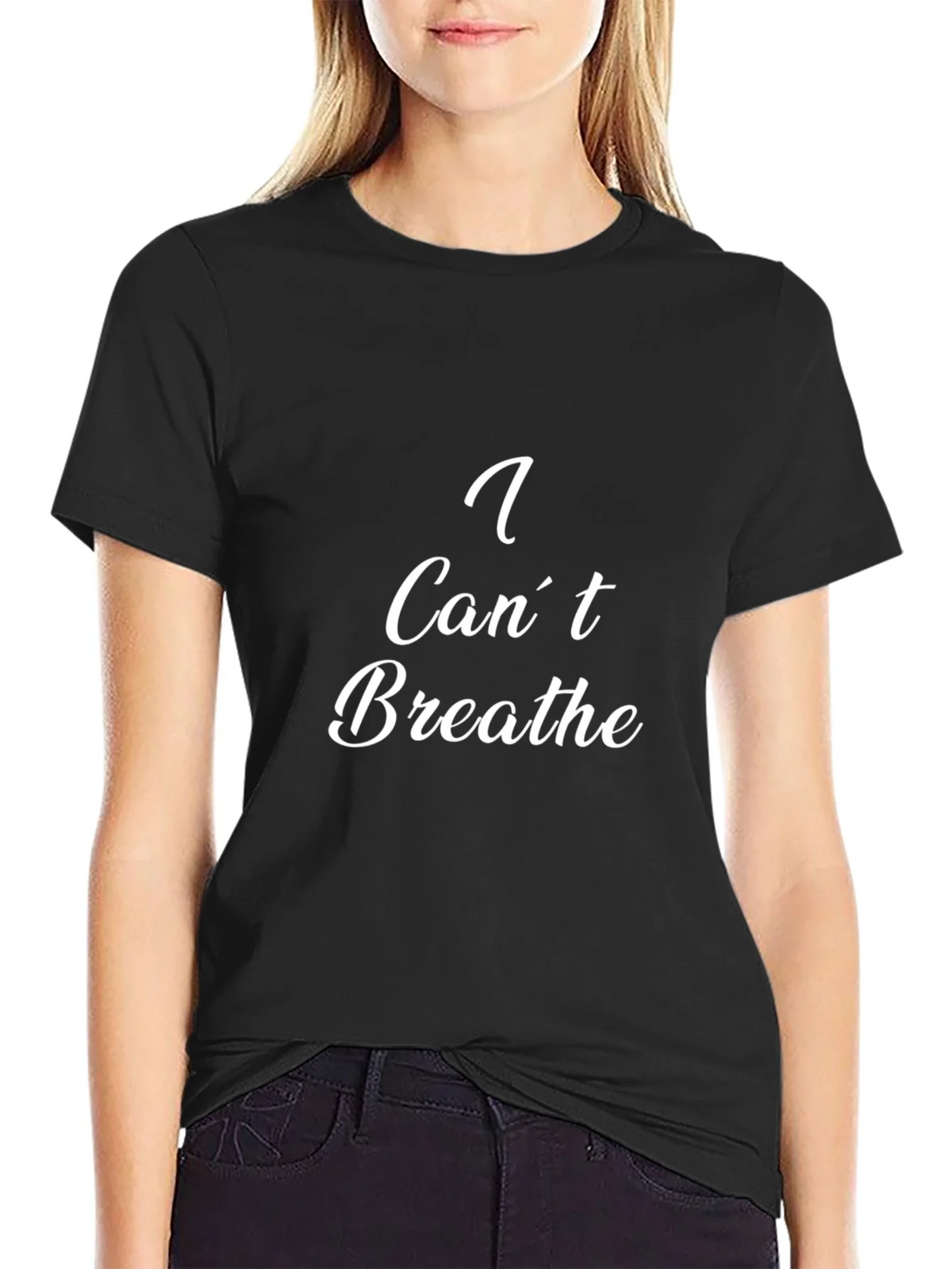 I Cant Breathe Graphic Tee - Black