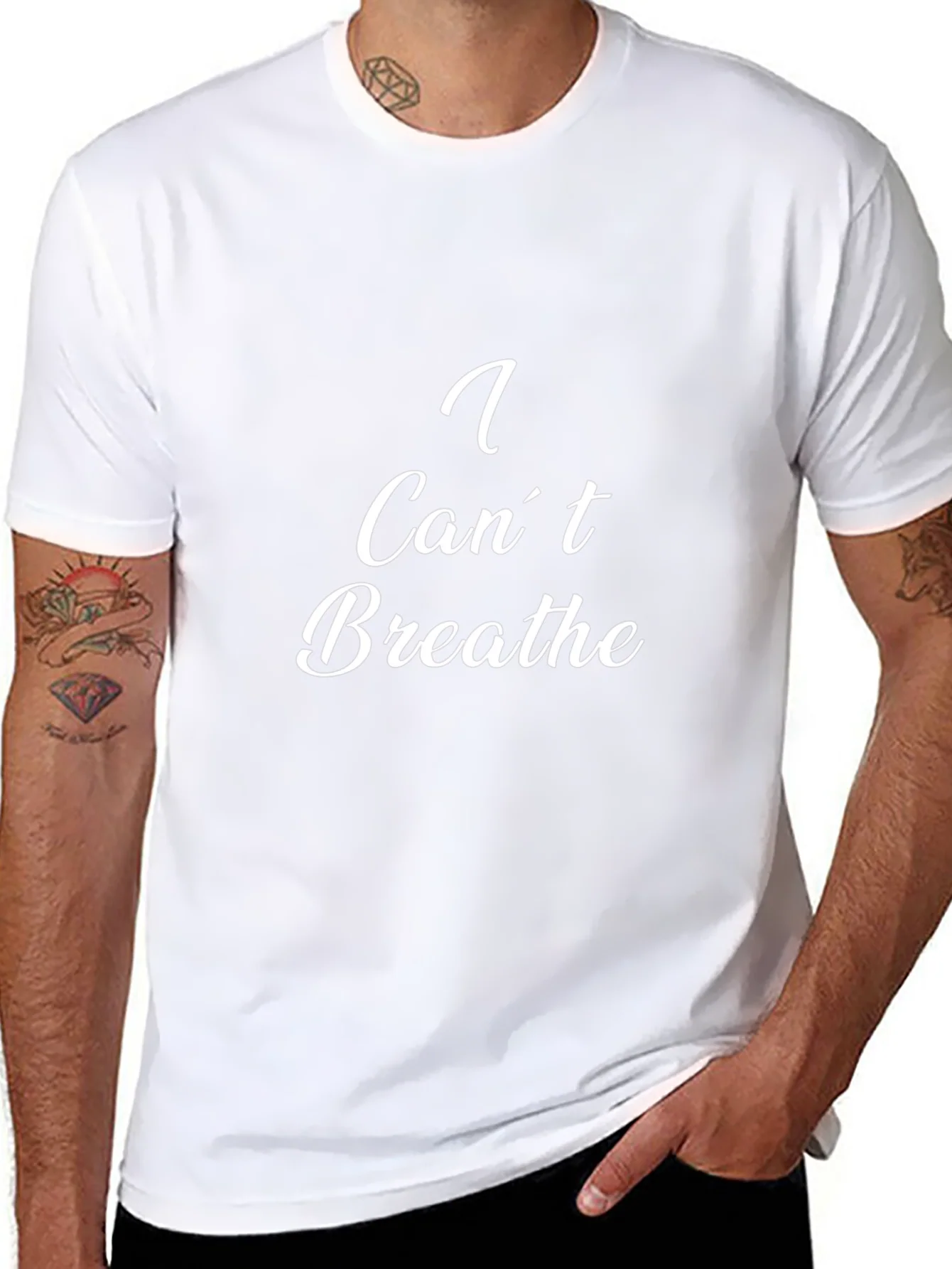 I Cant Breathe Graphic Tee - Black