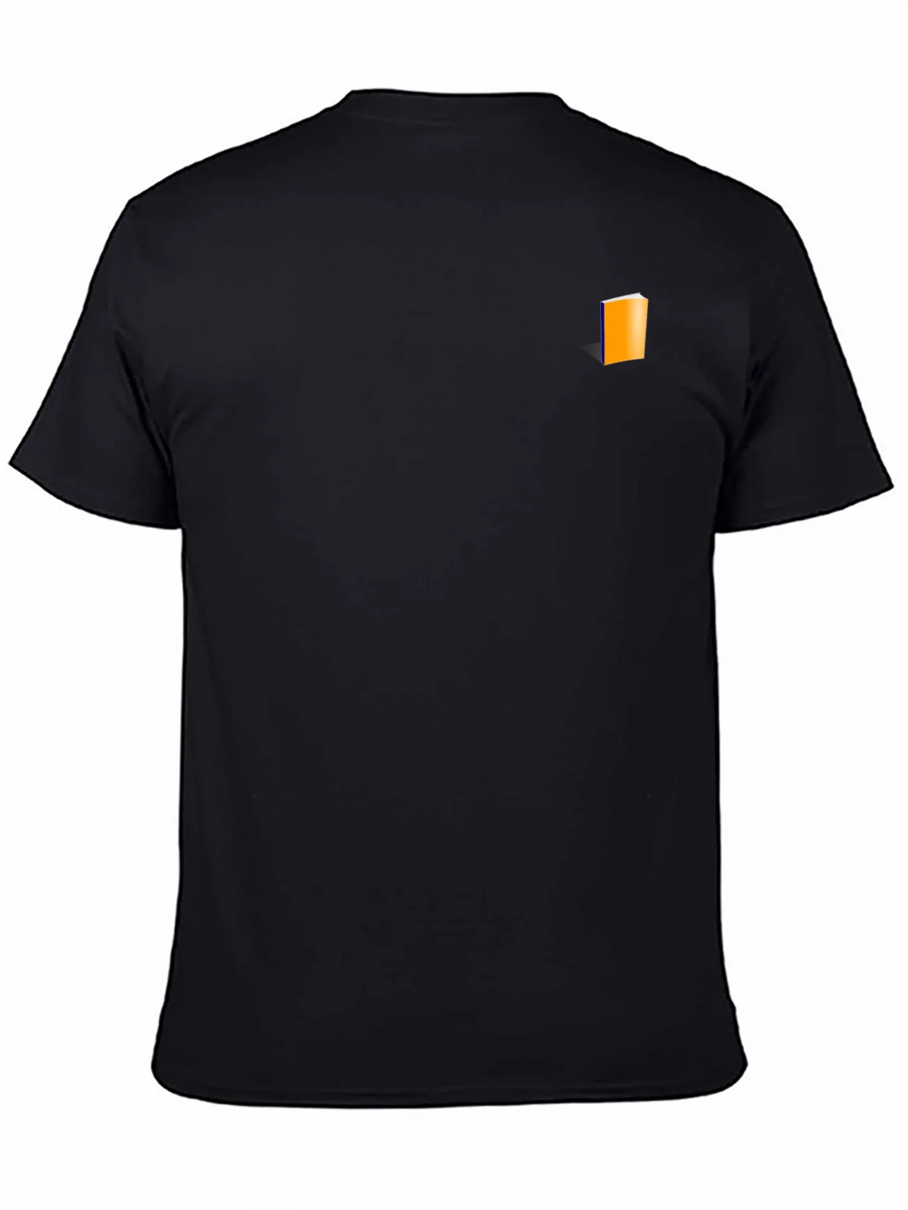 Mens Black T-Shirt with Book Graphic