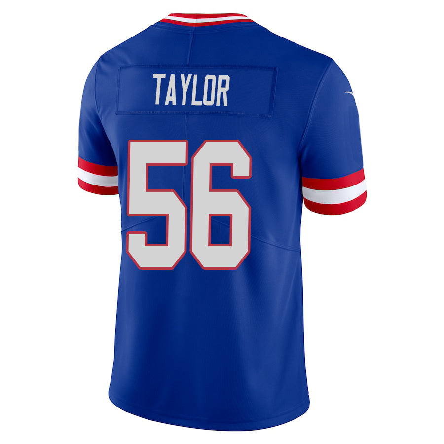 #56 Lawrence Taylor Player NY.Giants Royal Classic Vapor Elite Football Jerseys