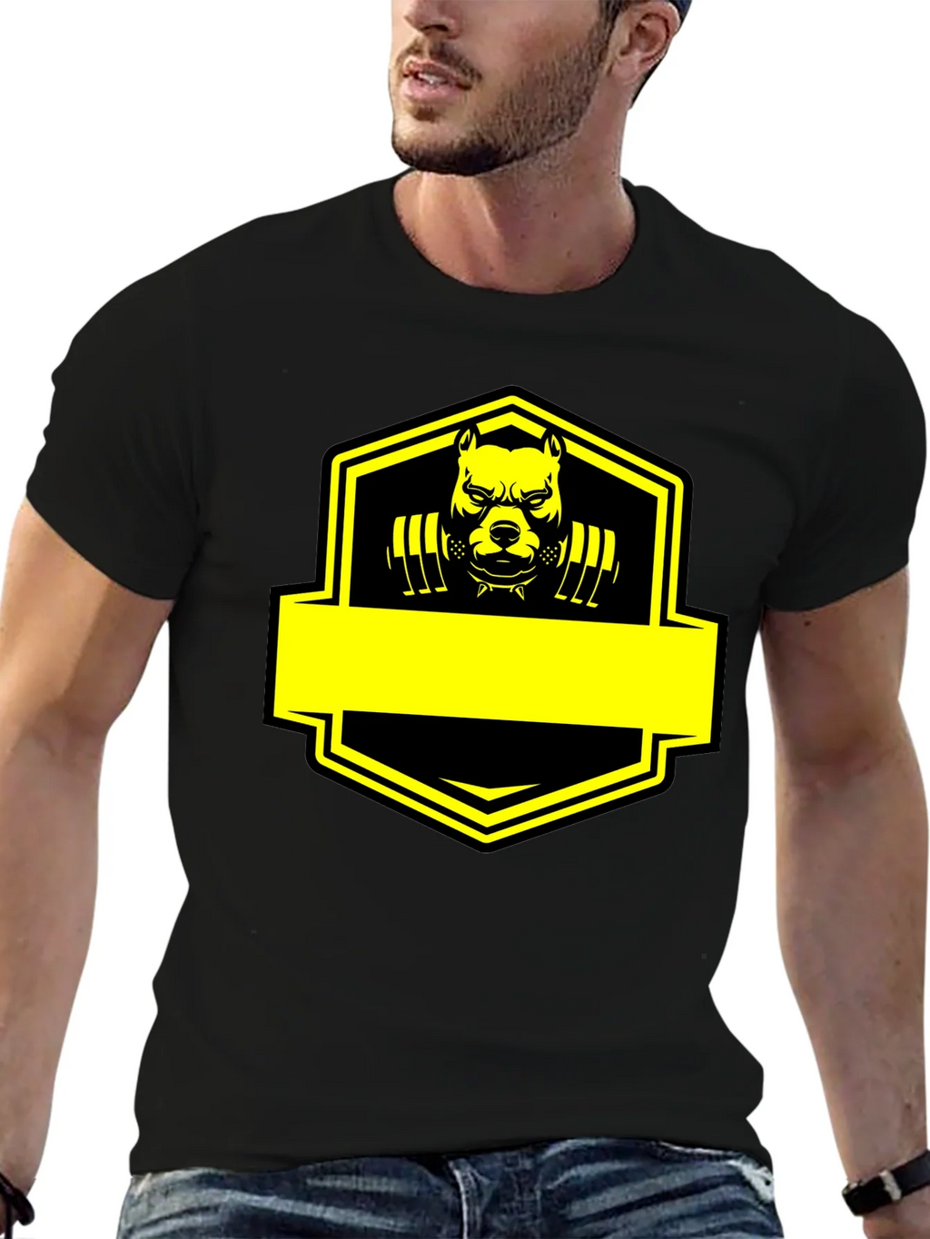 Pitbull Gym Beast Graphic Black T-Shirt