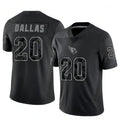 A.Cardinals #20 DeeJay Dallas Player Black RFLCTV Limited Football Jerseys