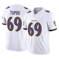 B.Ravens #69 Josh Tupou Player White Vapor F.U.S.E. Limited Football Jerseys