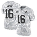 D.Lions #16 Jared Goff Player Arctic Camo Salute to Service Limited Football Jerseys