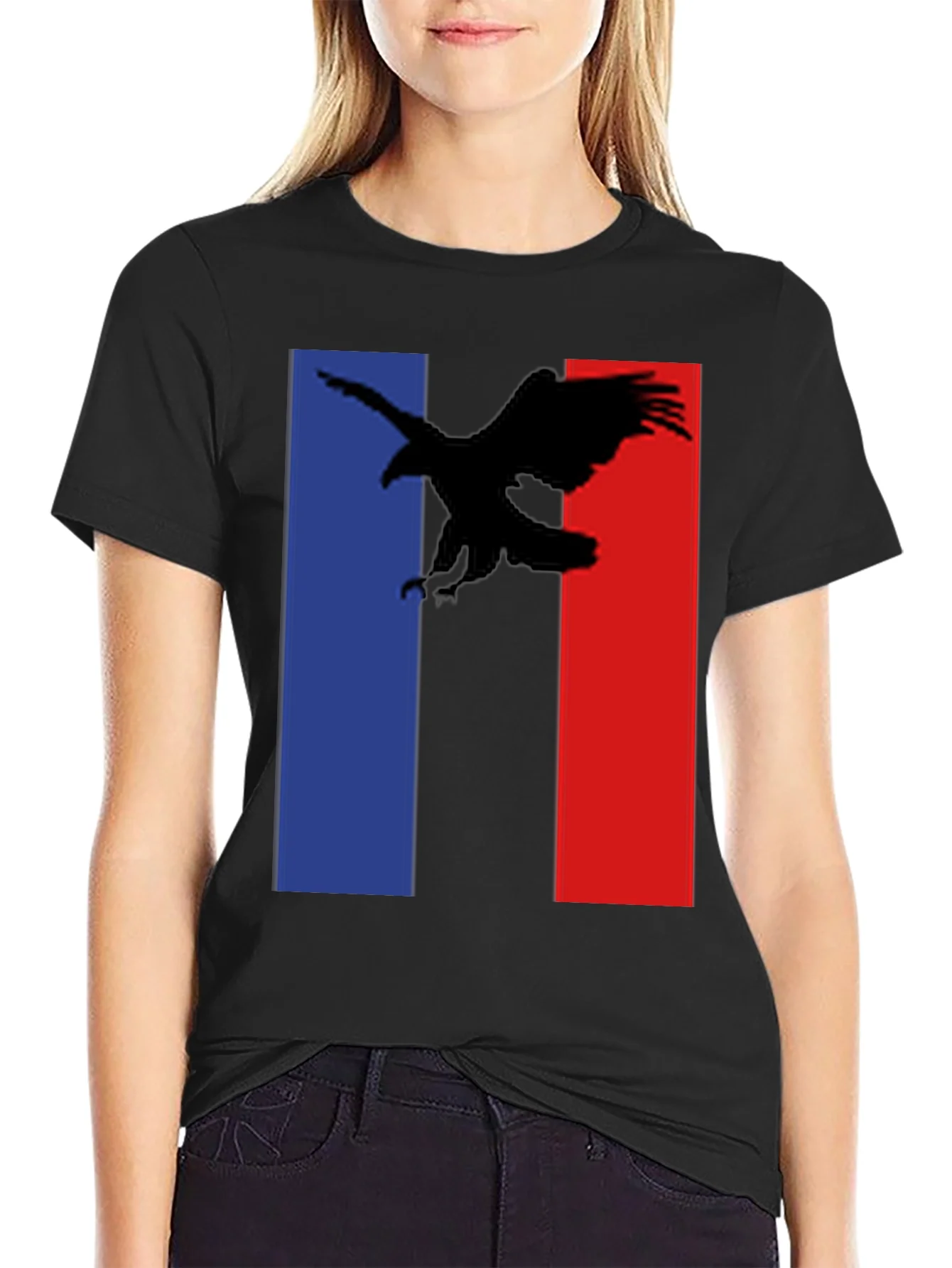 Eagle Graphic Tee - Patriotic Black T-Shirt