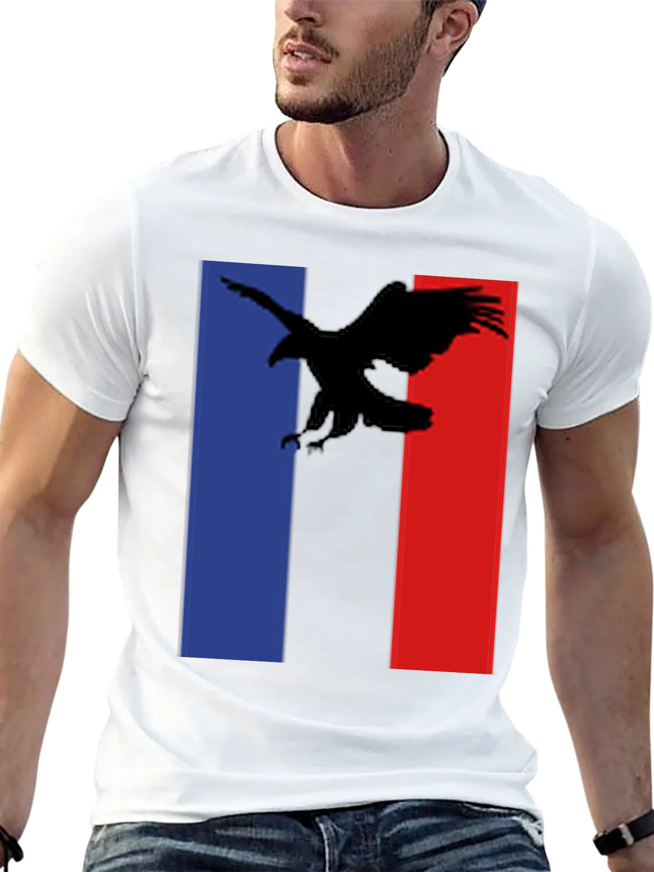 Eagle Graphic Tee - Patriotic Black T-Shirt