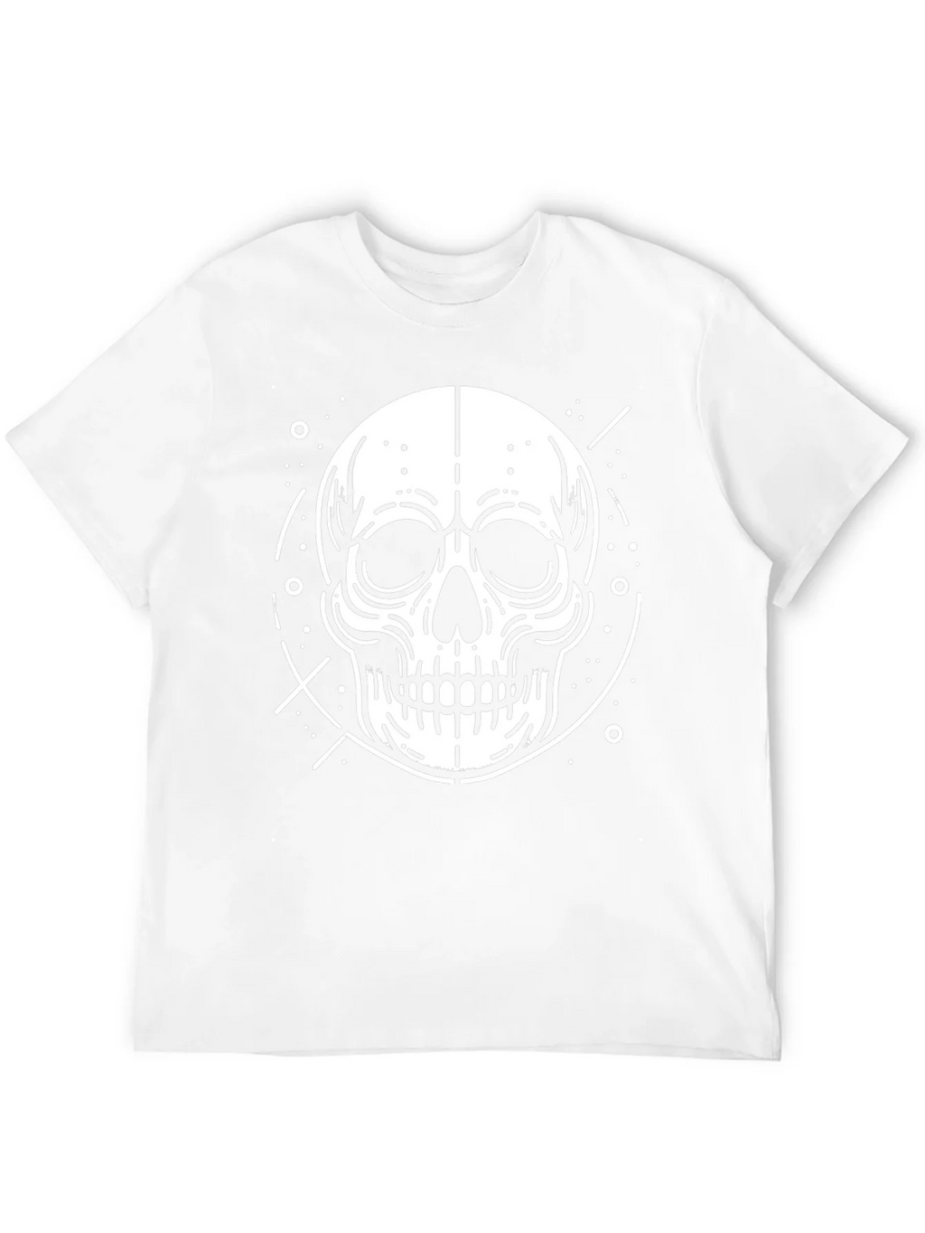Skull Graphic Print T-Shirt - Modern Style