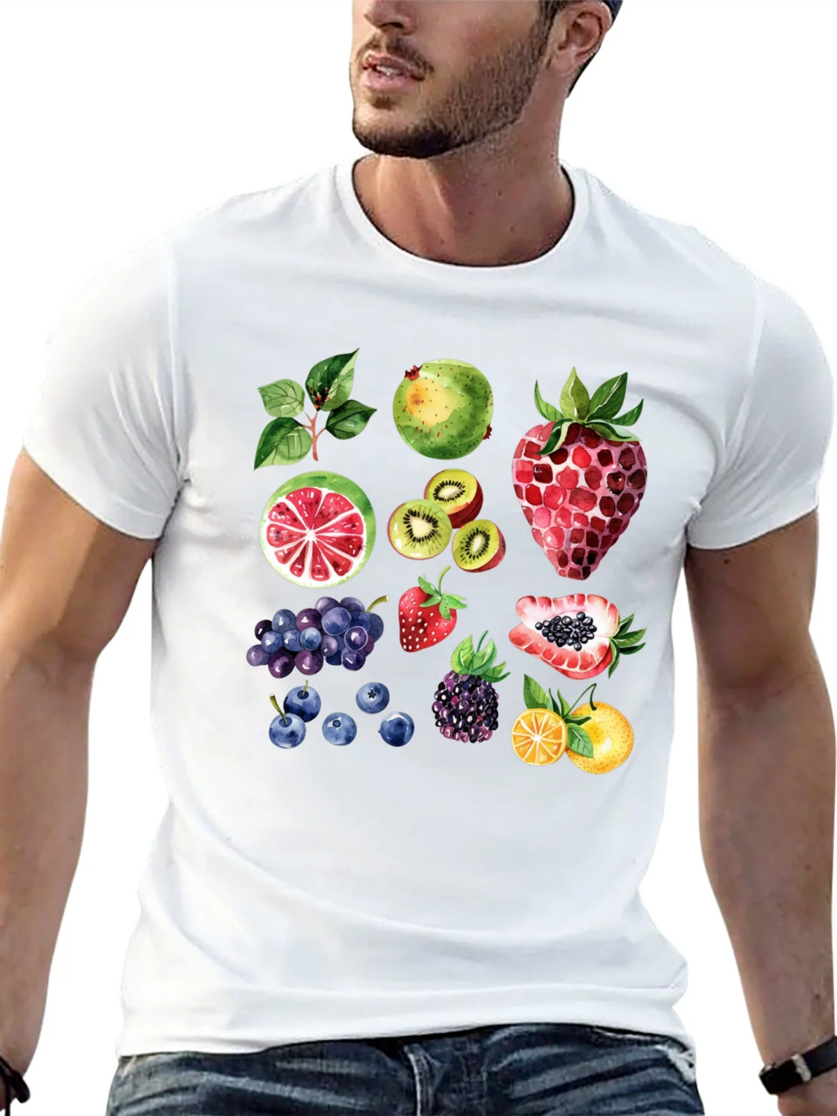 Fruit Pattern T-Shirt