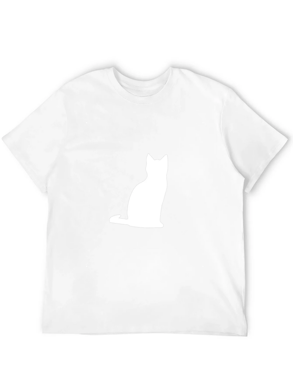 Cat Silhouette T-Shirt - Classic Black Tee