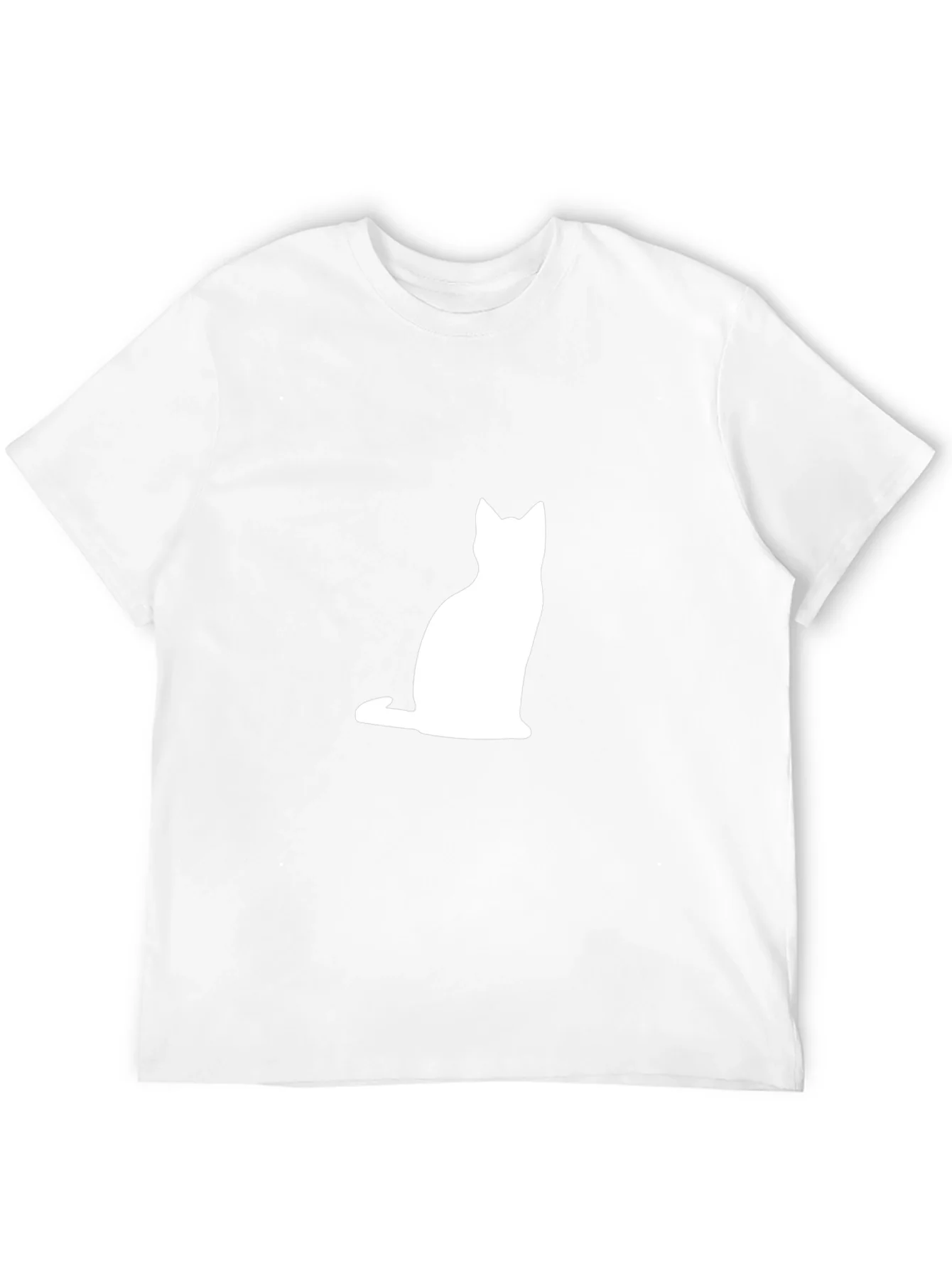 Cat Silhouette T-Shirt - Classic Black Tee