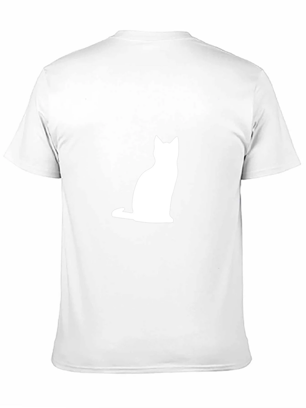 Cat Silhouette T-Shirt - Classic Black Tee