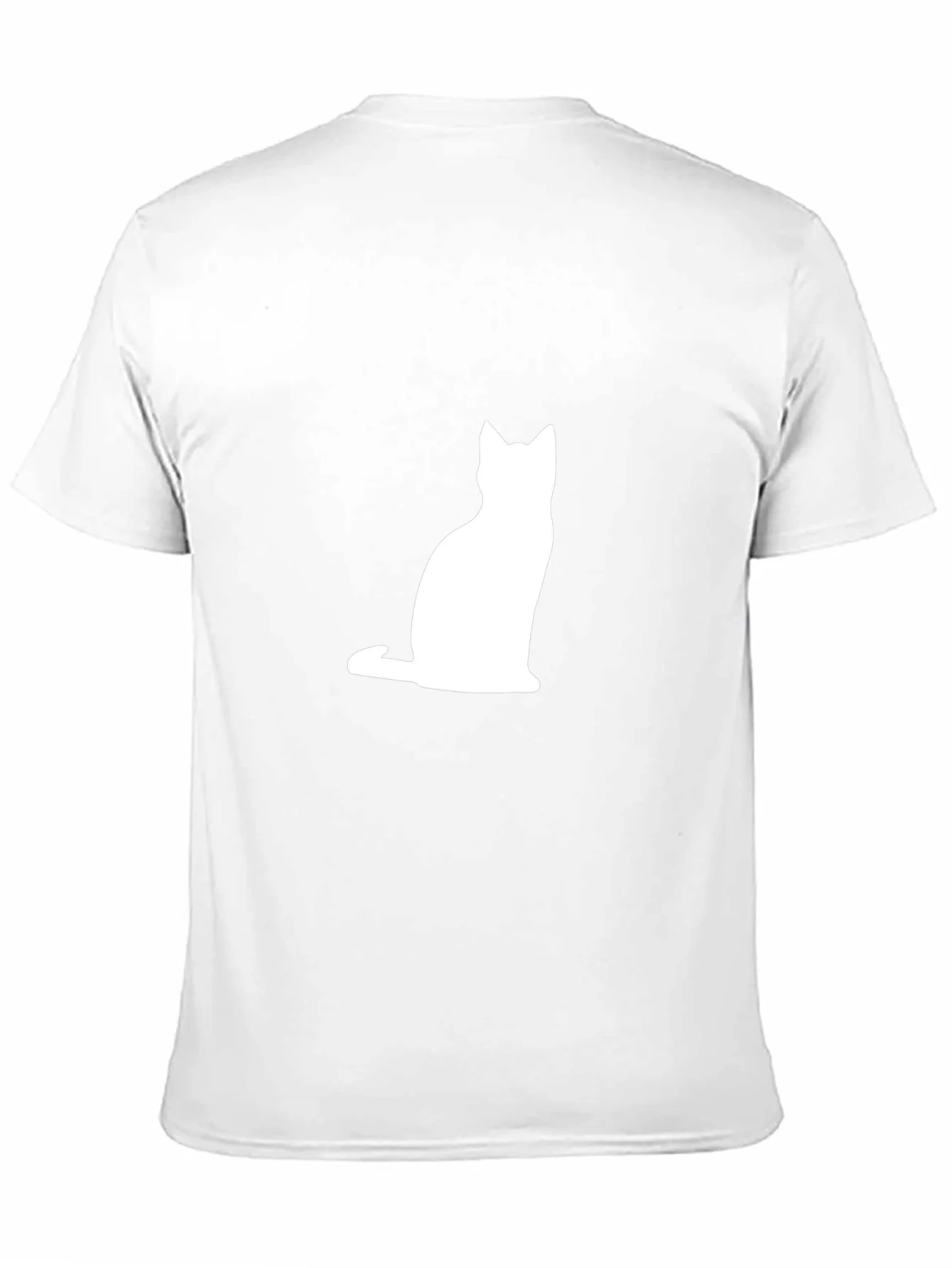 Cat Silhouette T-Shirt - Classic Black Tee