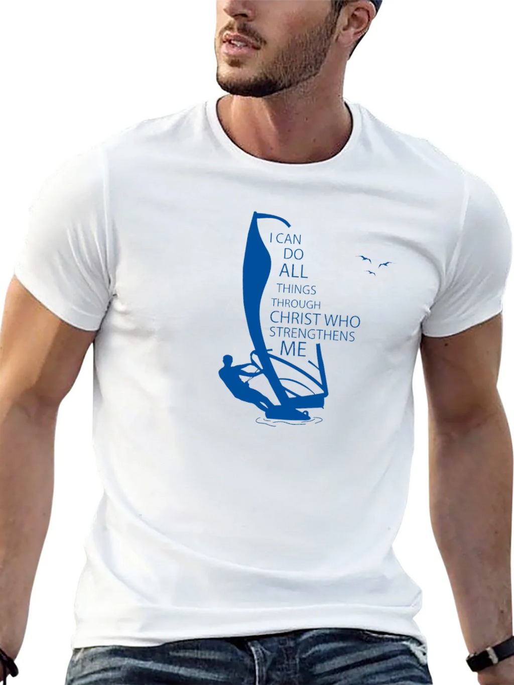 Faith Windsurfer T-Shirt: I Can Do All Things