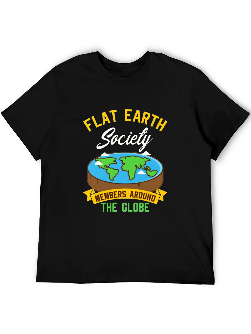 Flat Earth Society Graphic T-Shirt