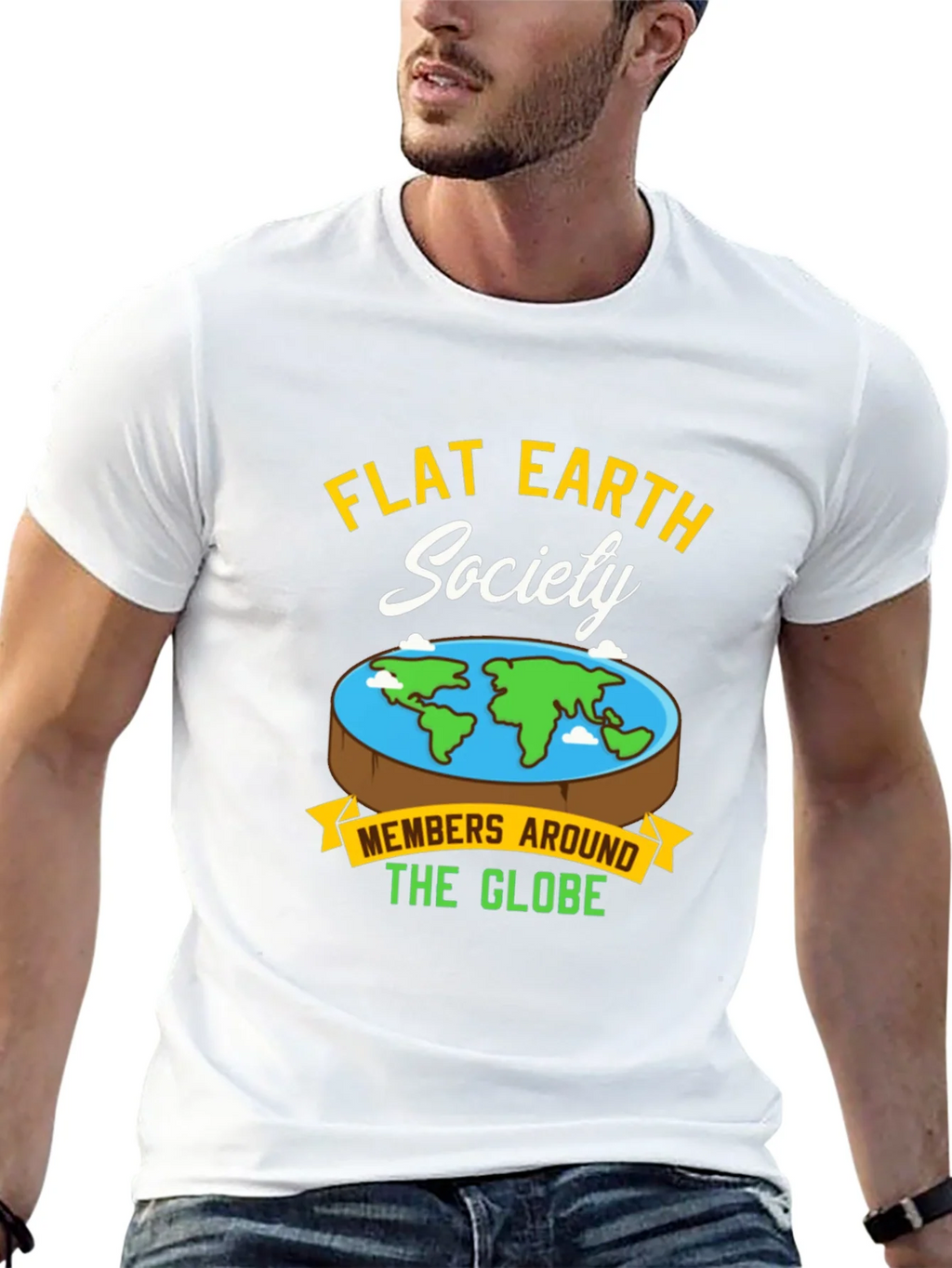 Flat Earth Society Graphic T-Shirt