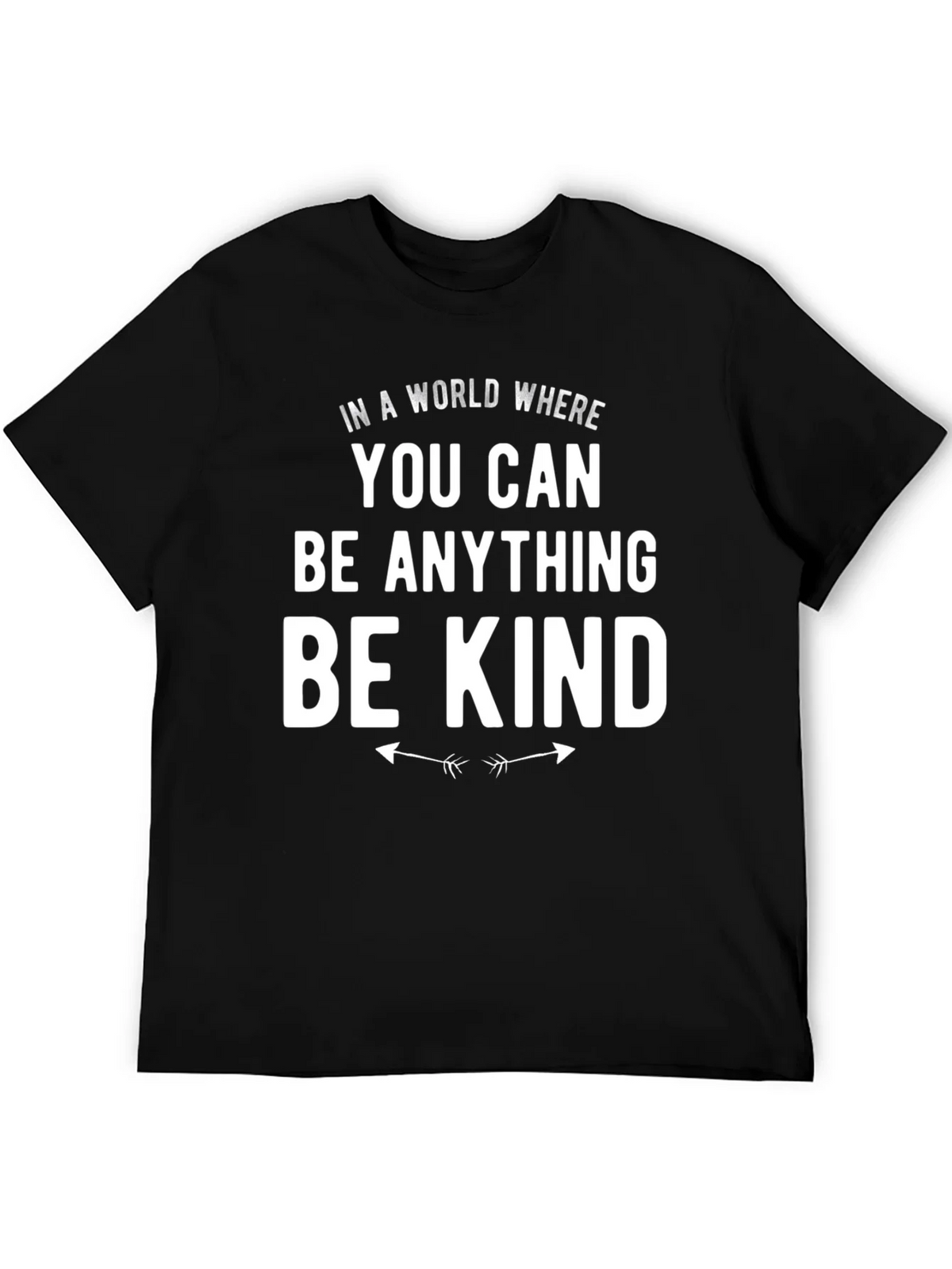 Be Kind Graphic Tee - Black Crewneck T-Shirt