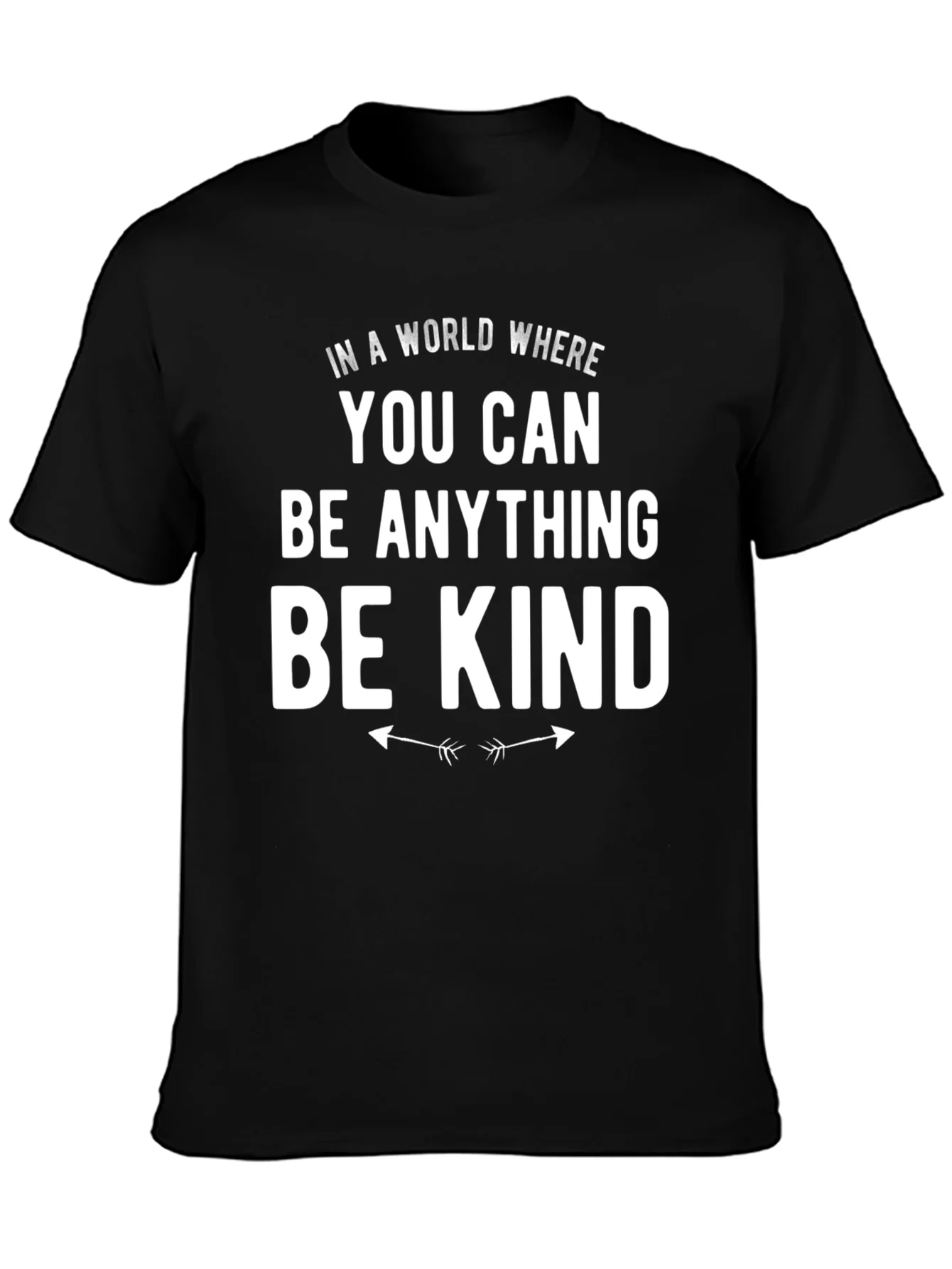 Be Kind Graphic Tee - Black Crewneck T-Shirt