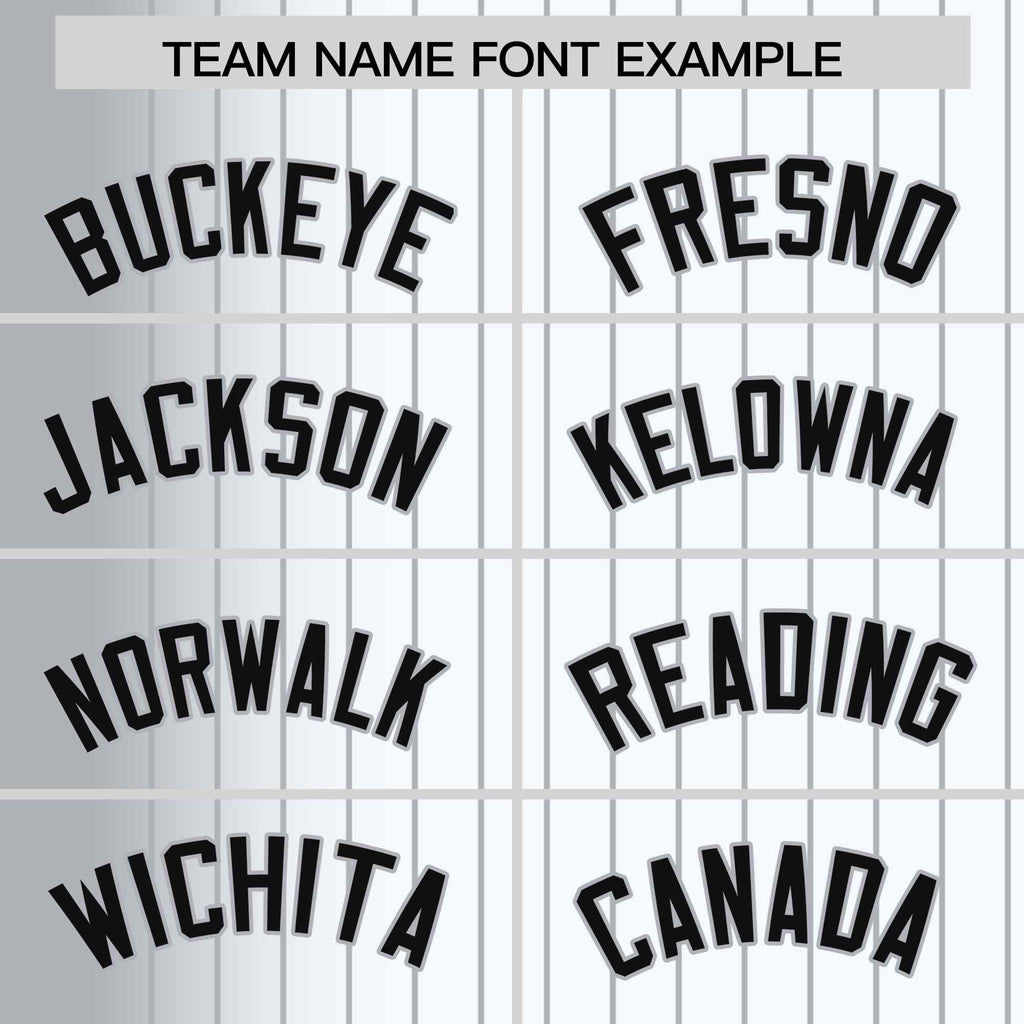 Custom White Gray Gradient Varsity Full-Snap Pinstripe Letterman Baseball Jacket