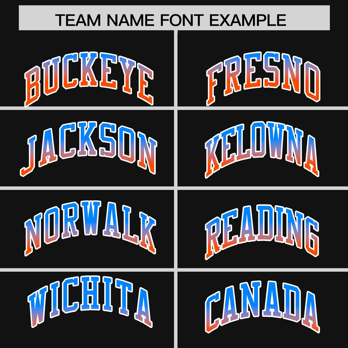 Black Powder Blue-Orange Gradient Varsity Full-Snap Raglan Sleeves Baseball Jacket