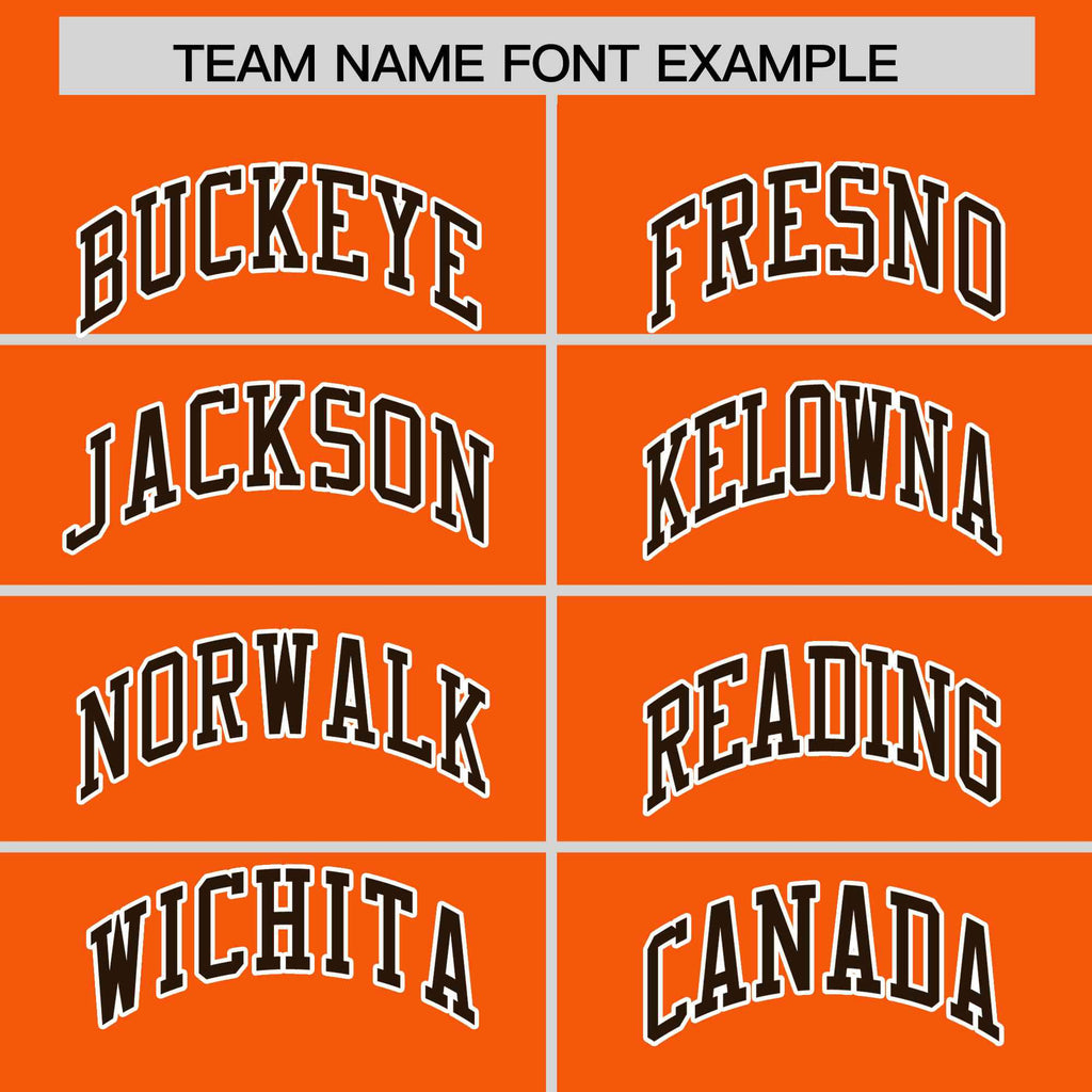 Custom Orange Brown-White Varsity Full-Snap Color Block Letterman Jacket