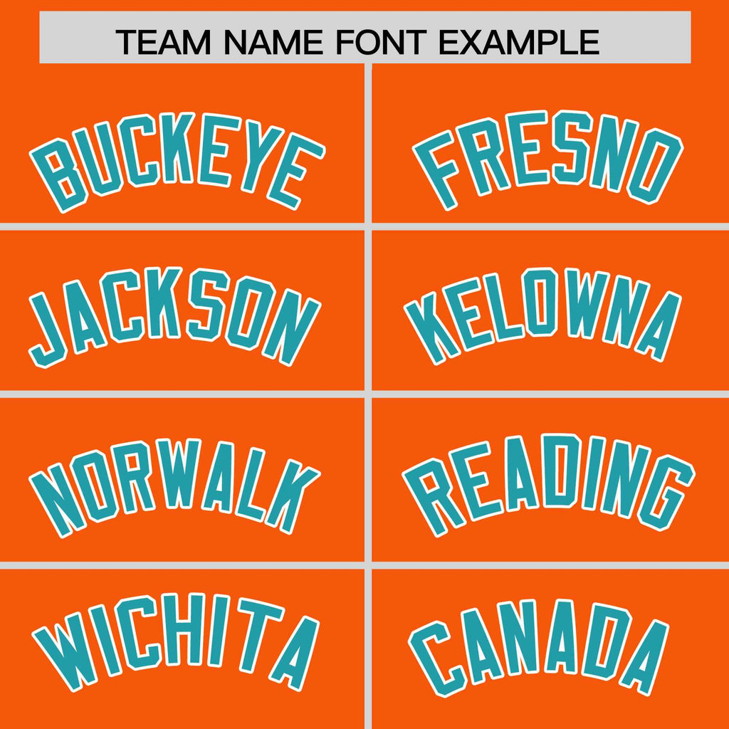 Custom Orange Aqua-White Varsity Full-Snap Color Block Letterman Jacket