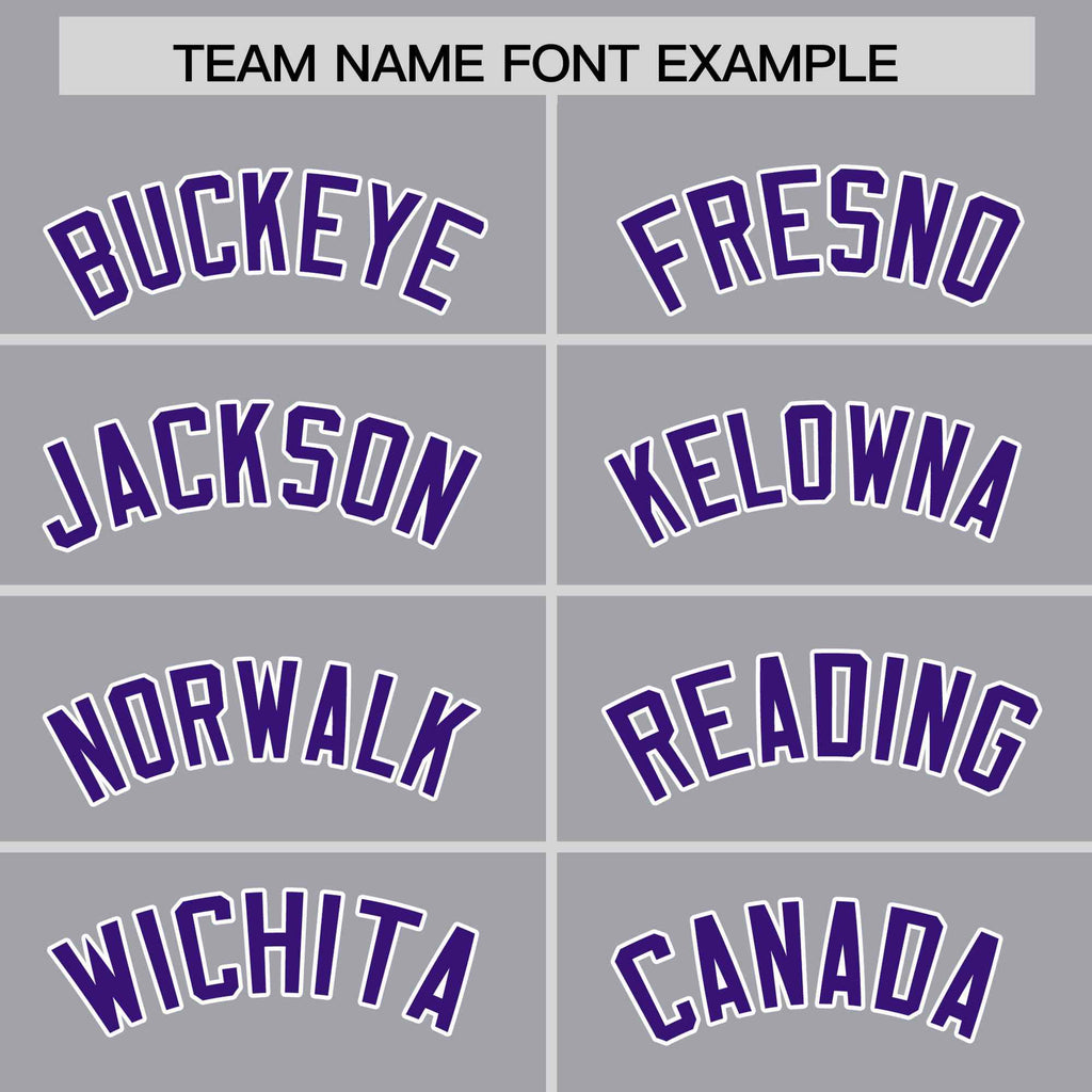 Custom Gray Purple-White Varsity Full-Snap Color Block Letterman Jacket