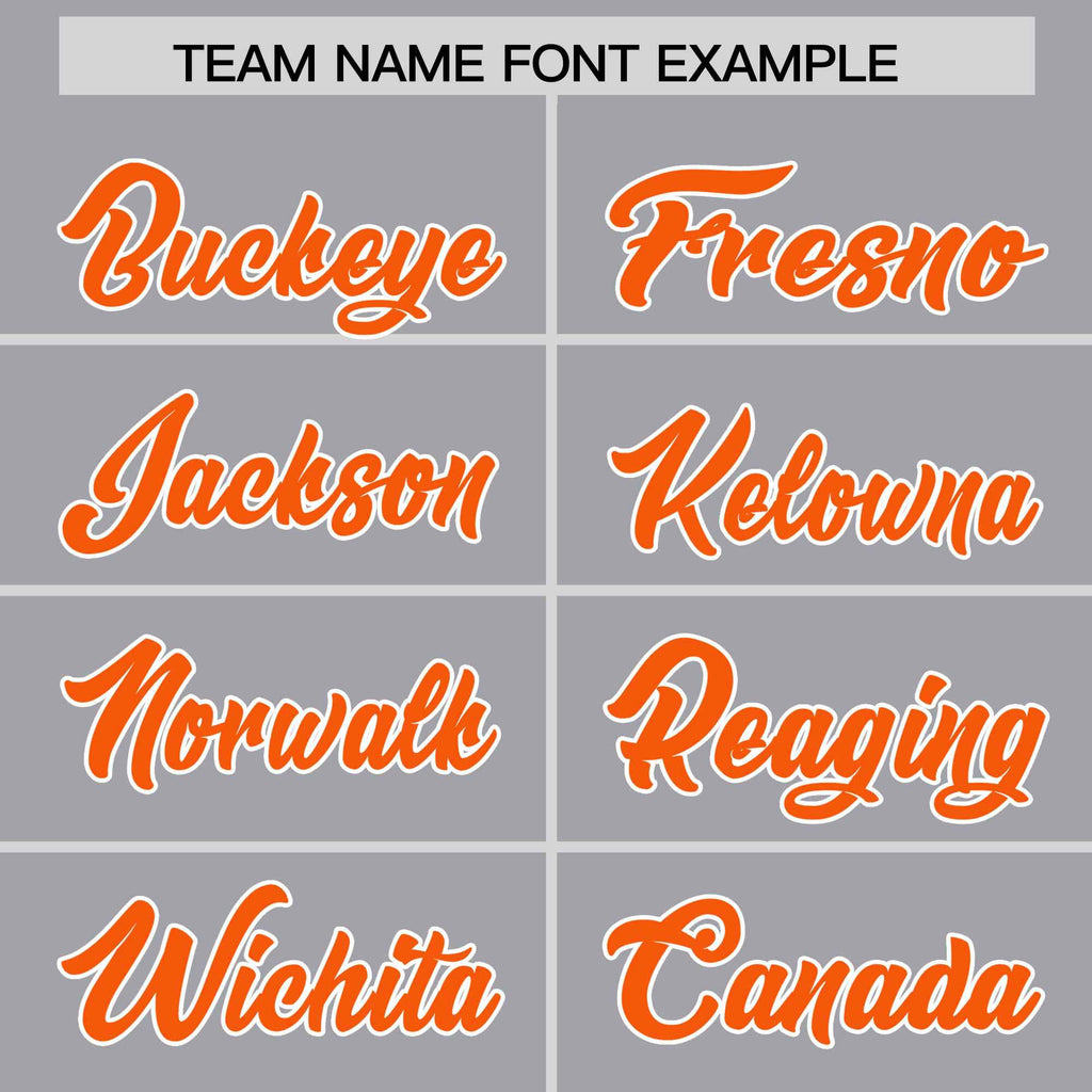 Custom Gray Orange-White Varsity Full-Snap Color Block Letterman Jacket