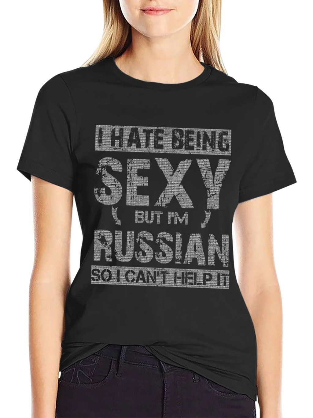 I Hate Being Sexy Russian T-Shirt