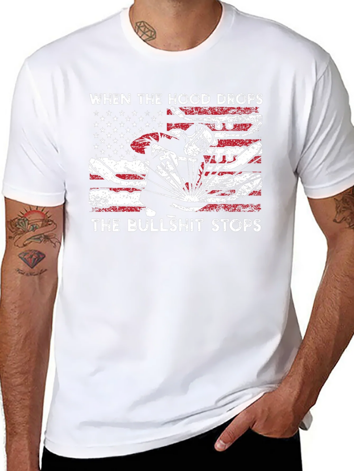 Welder Hood Drops T-Shirt