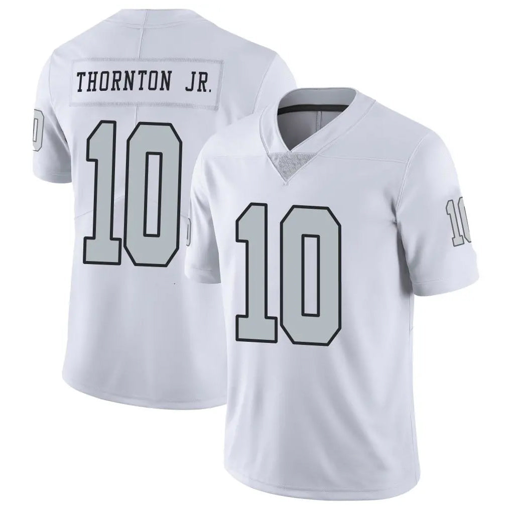 LV.Raiders #10 Dont'e Thornton Jr. Player White Alternate Vapor Limited Football Jerseys