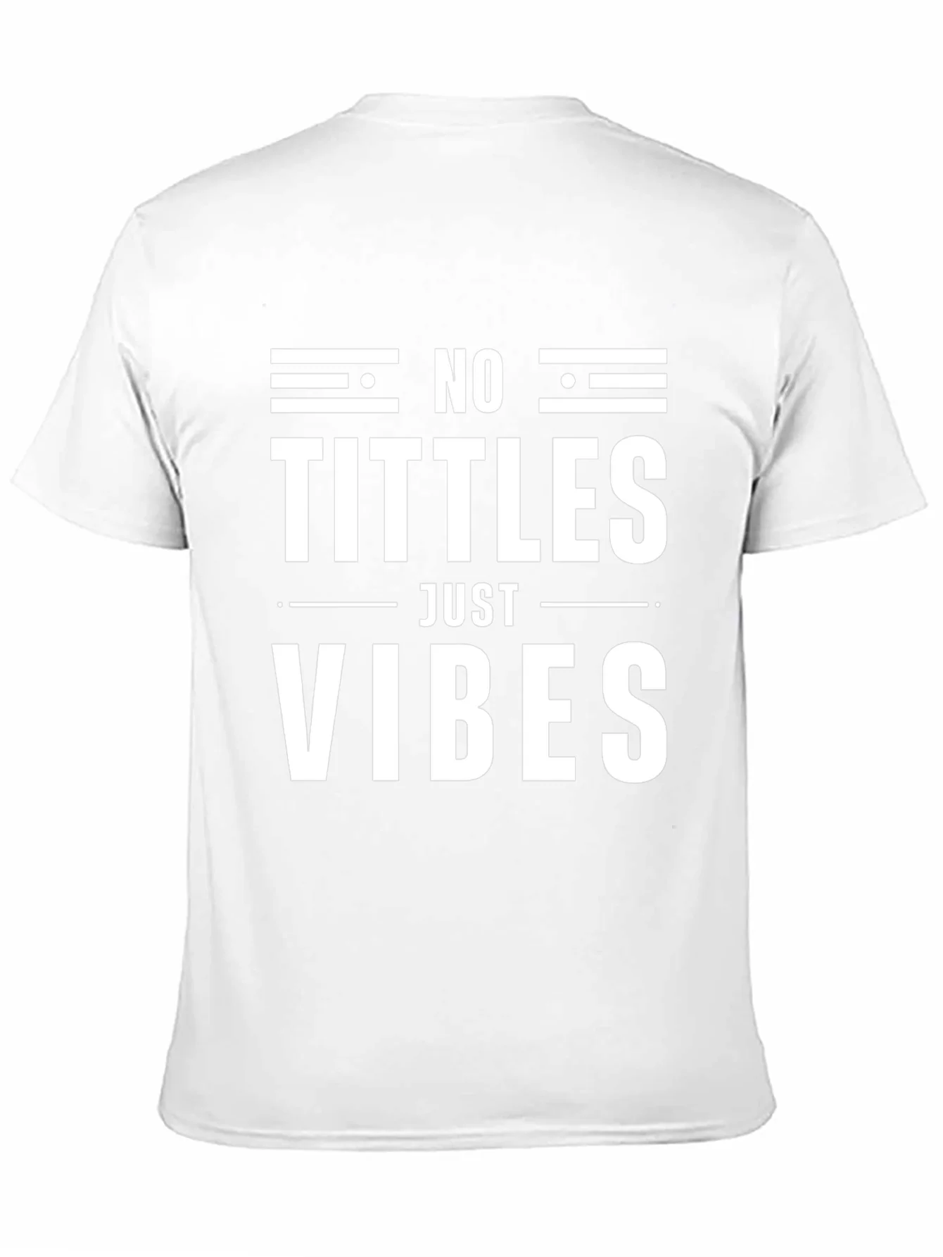 No Tittles Just Vibes Graphic Tee - Black