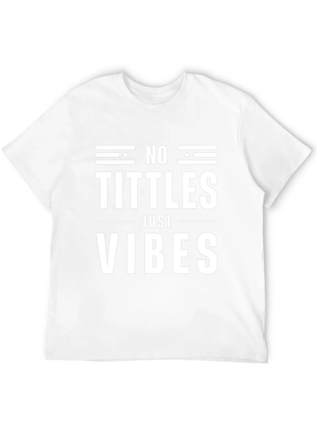 No Tittles Just Vibes Graphic Tee - Black
