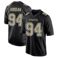 NO.Saints #94 Cameron Jordan Player Carbon Black Fashion Game Football Jerseys