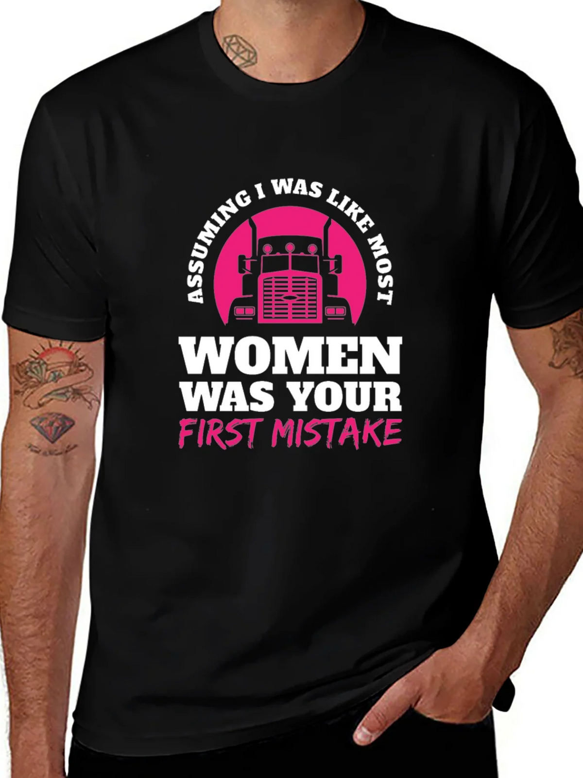 Trucker Woman T-Shirt
