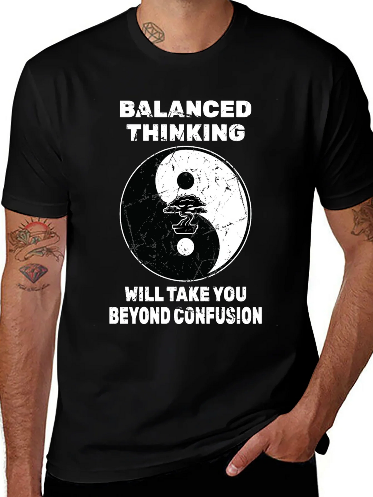 Balanced Thinking Yin Yang T-Shirt