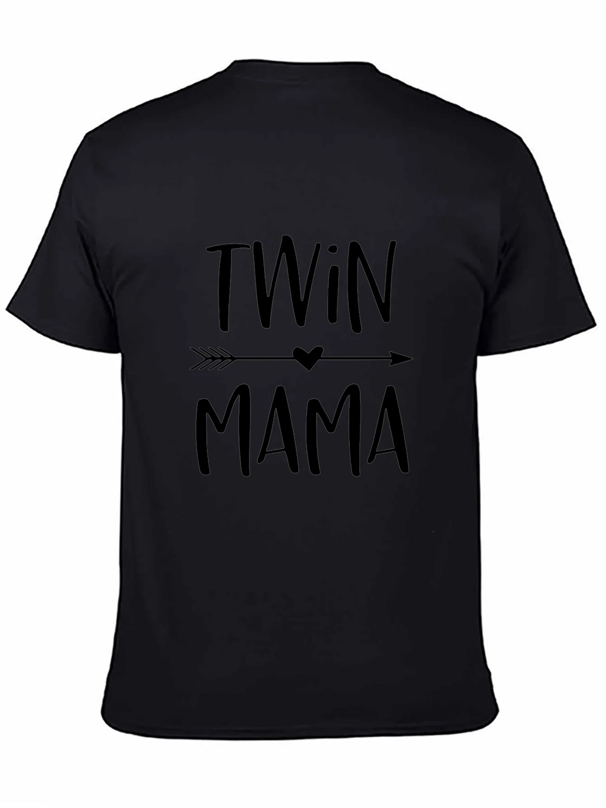 Twin Mama Graphic Tee - Black T-Shirt
