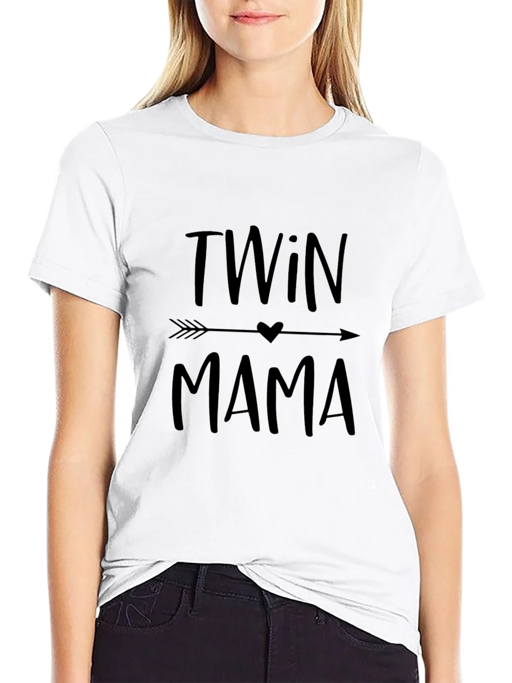 Twin Mama Graphic Tee - Black T-Shirt