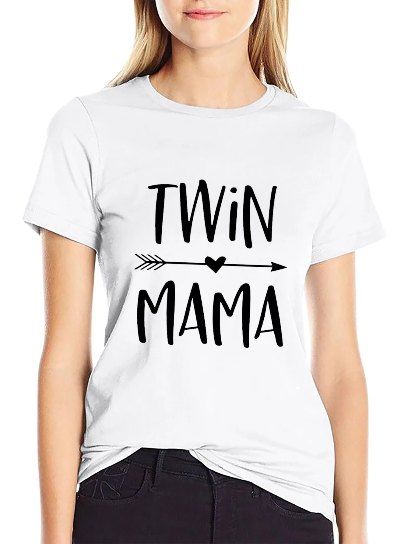 Twin Mama Graphic Tee - Black T-Shirt