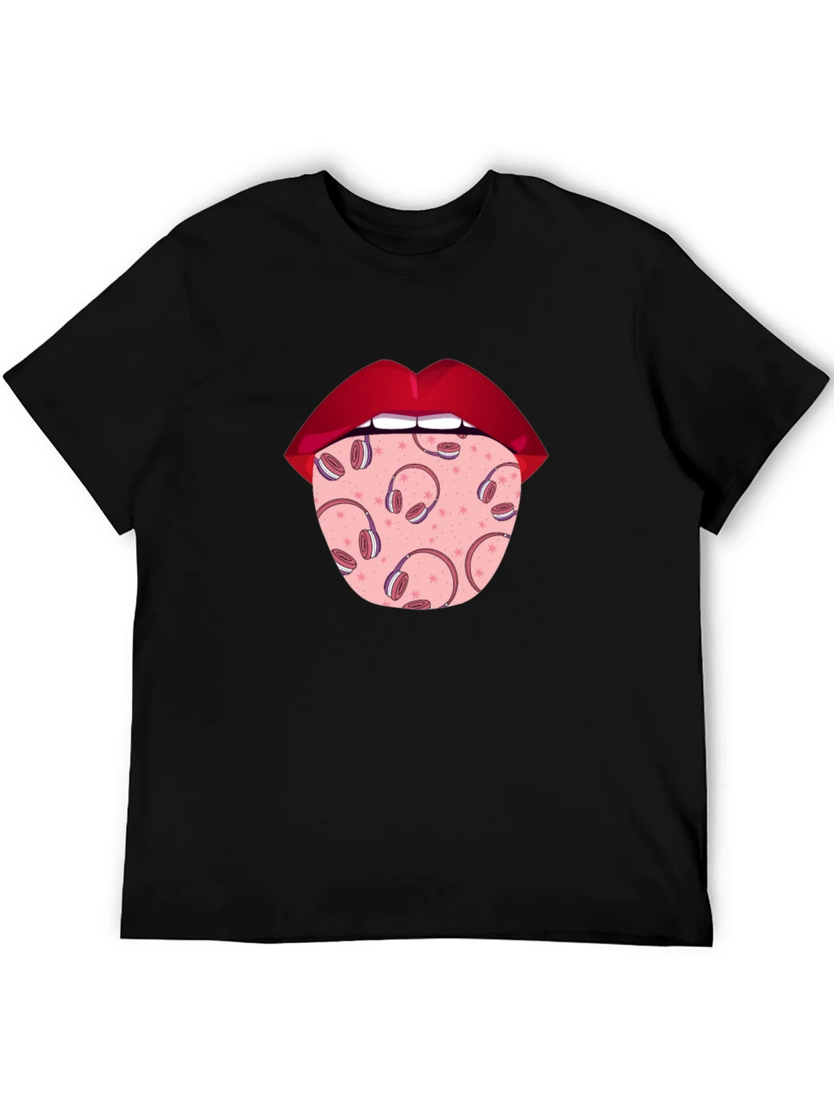 Statement Tongue T-Shirt - Music Lover