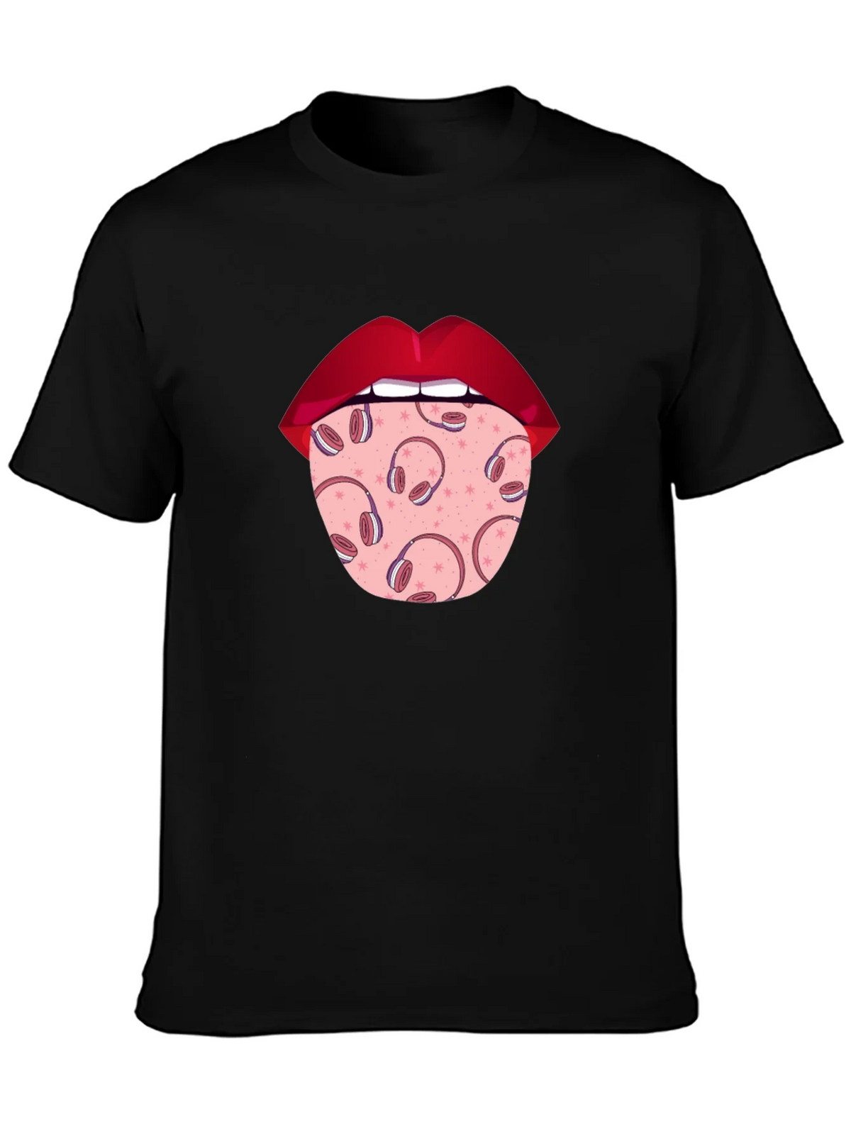 Statement Tongue T-Shirt - Music Lover