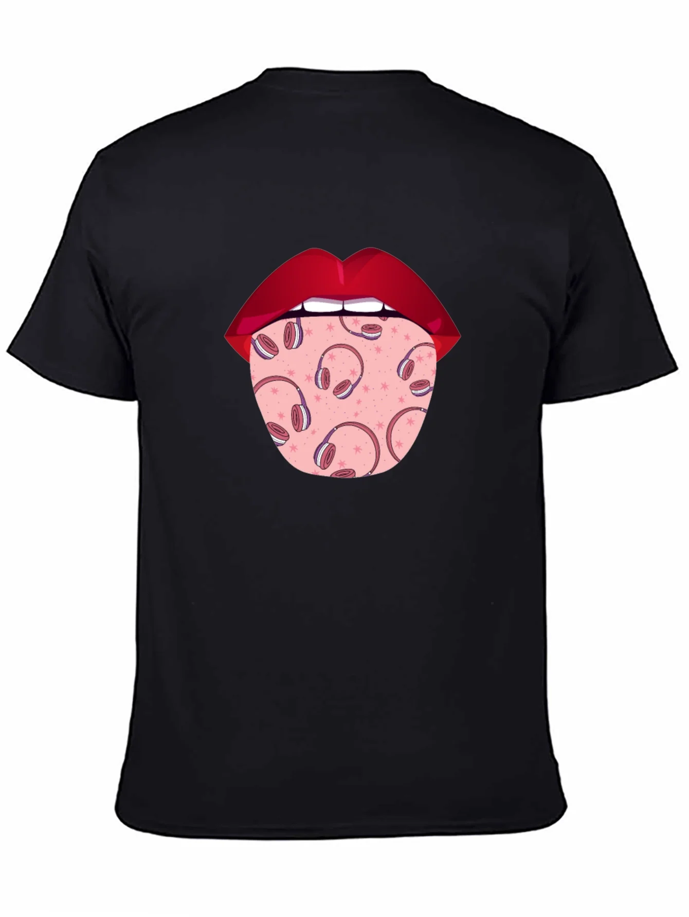 Statement Tongue T-Shirt - Music Lover