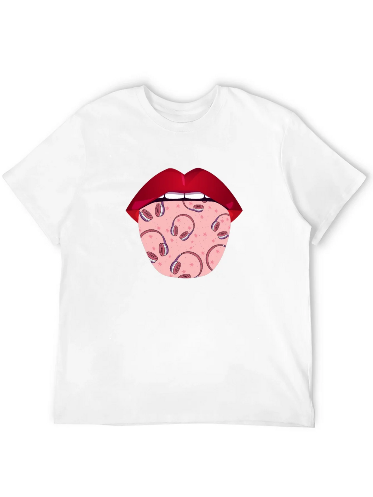 Statement Tongue T-Shirt - Music Lover