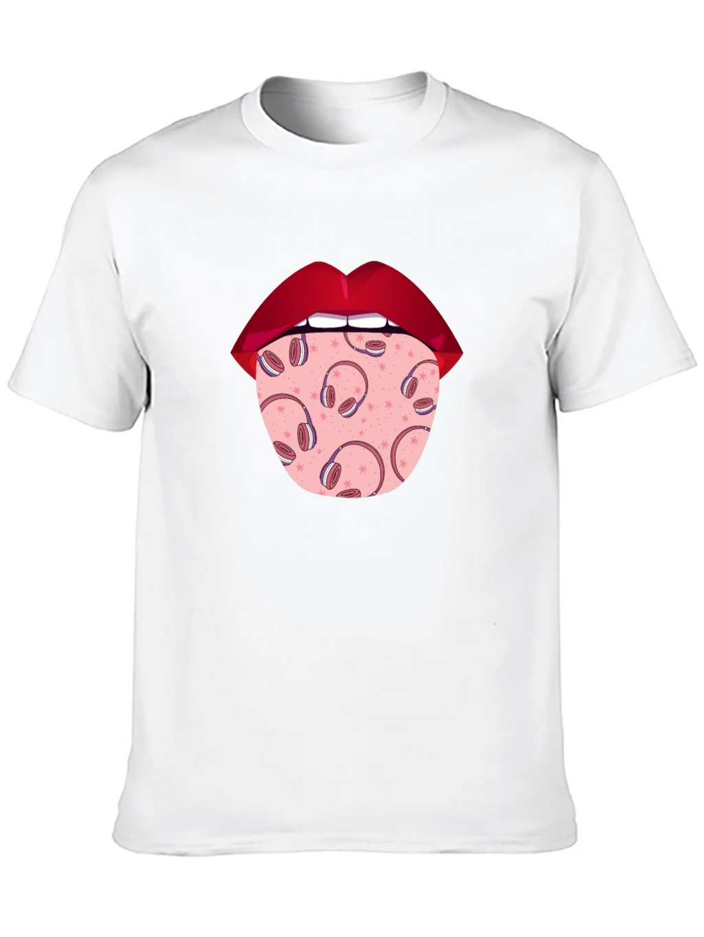 Statement Tongue T-Shirt - Music Lover