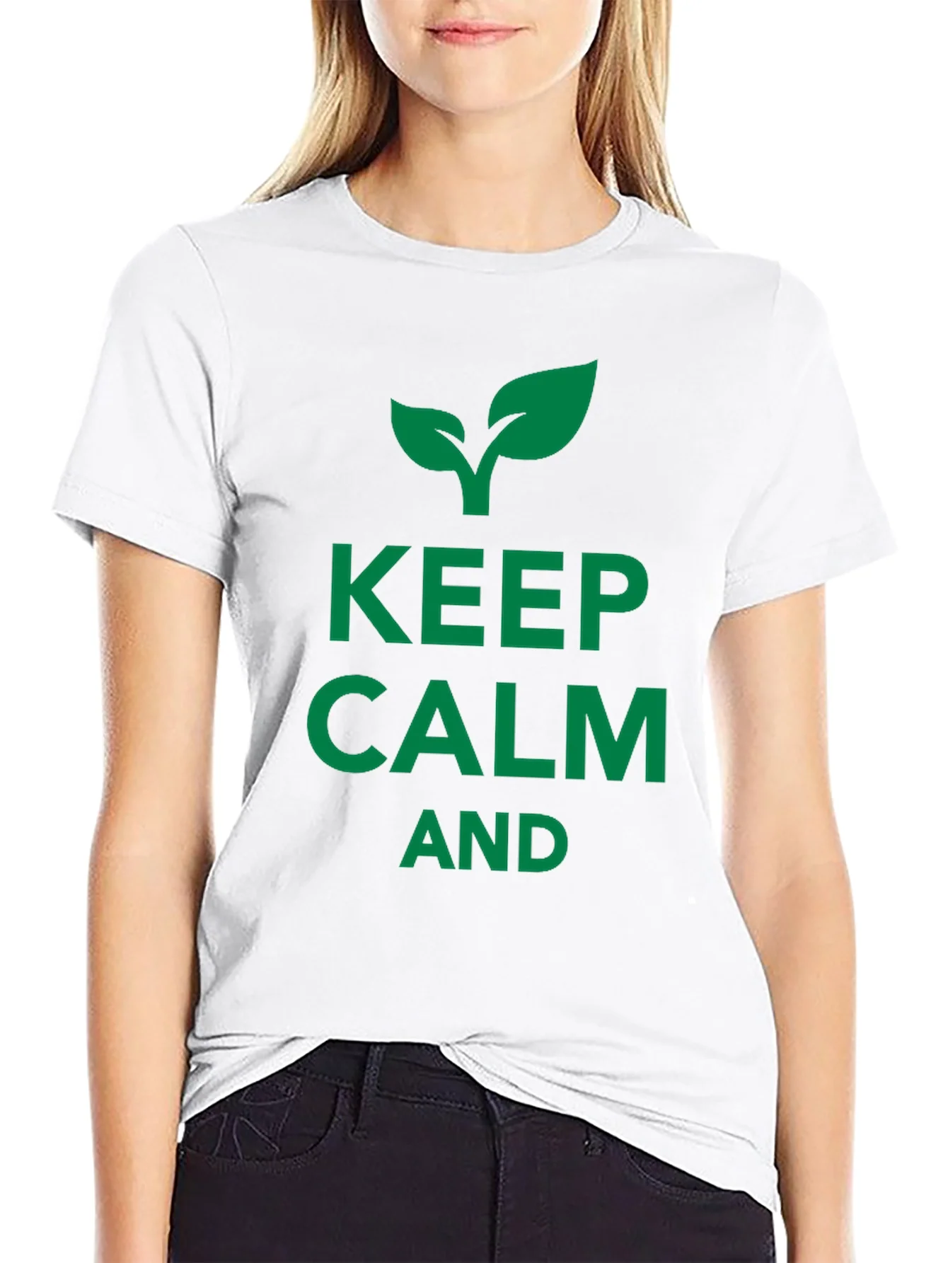 Keep Calm and Grow Black T-Shirt