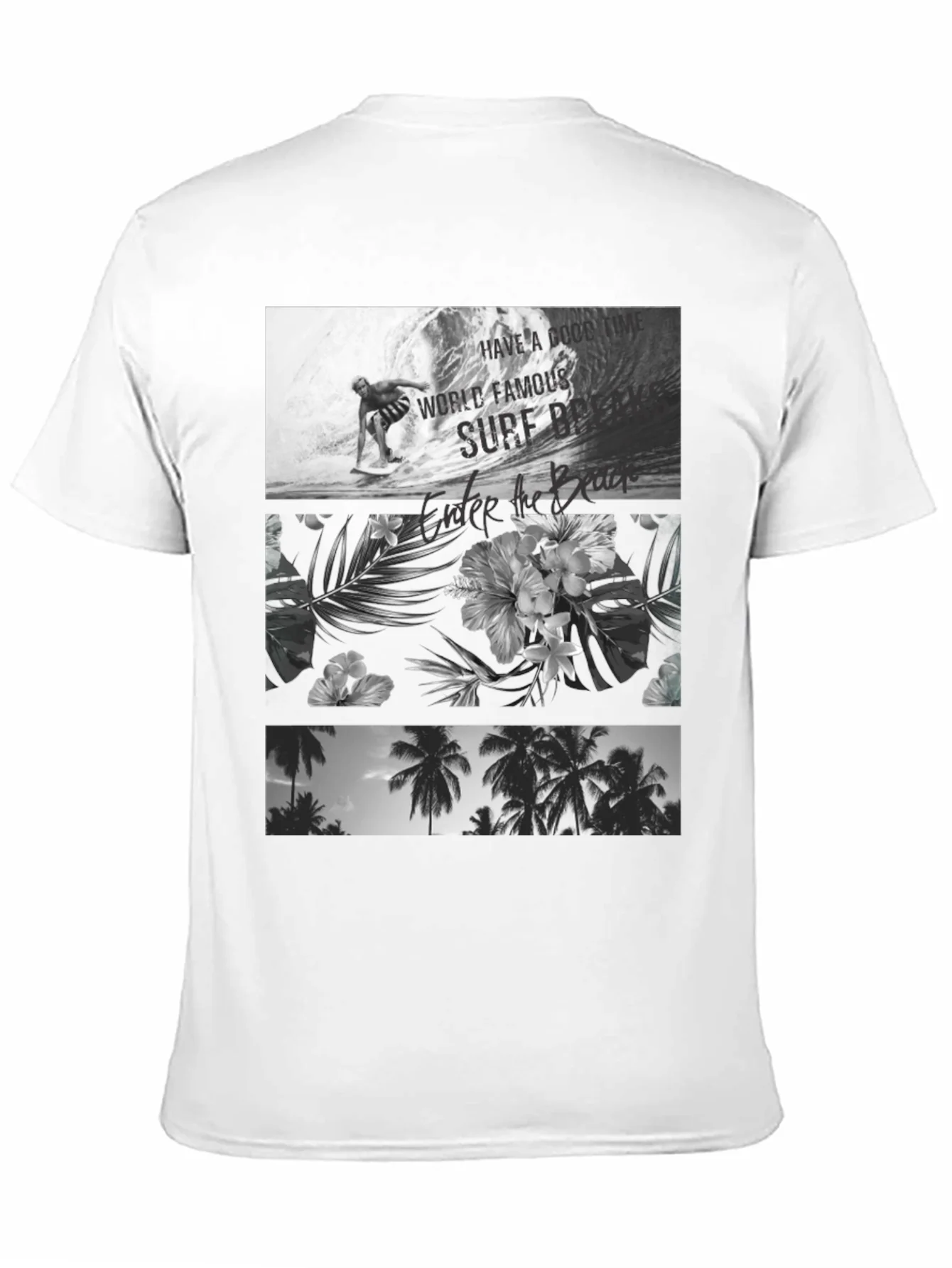 Black Surf Scene Graphic Tee
