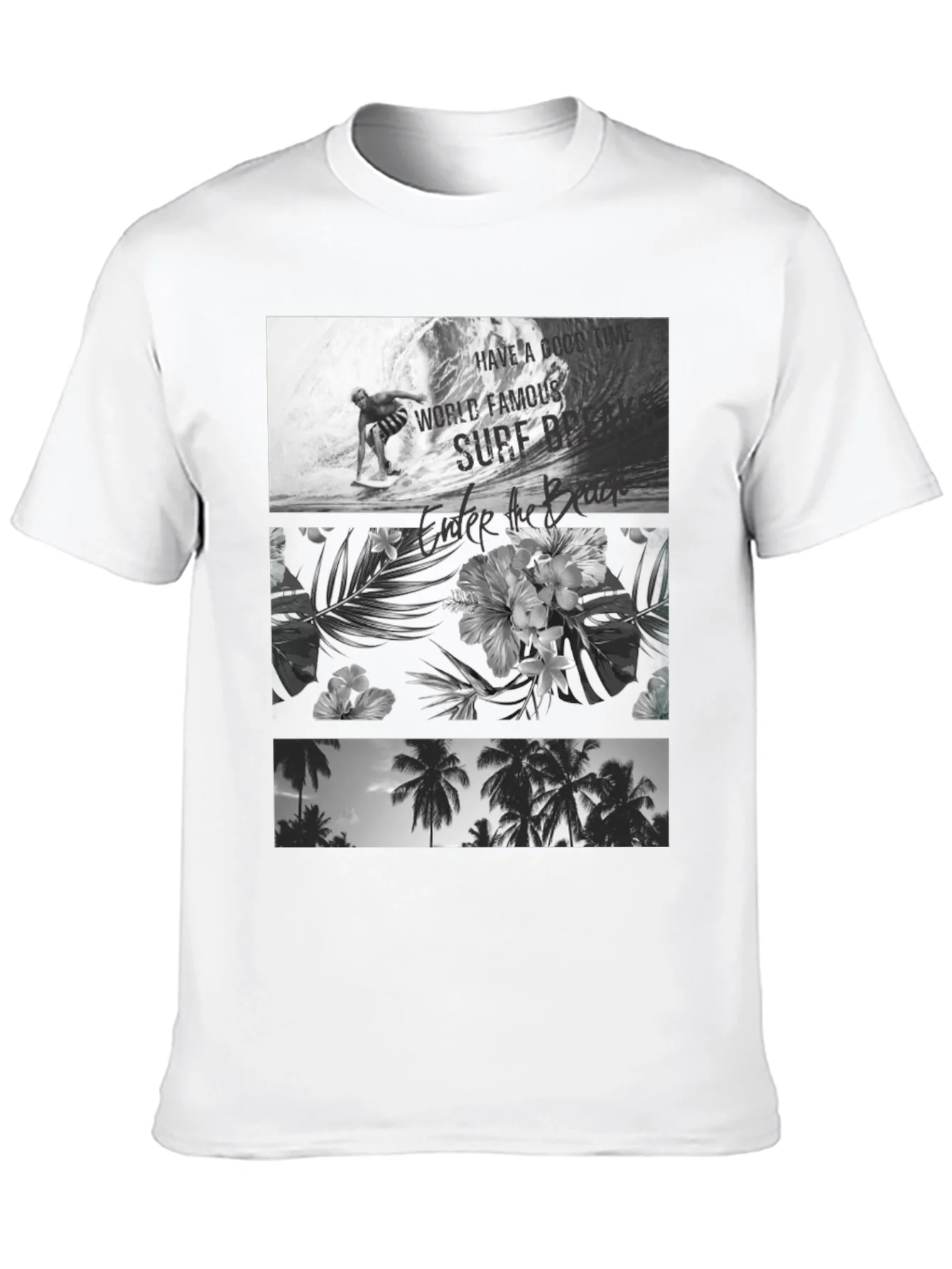Black Surf Scene Graphic Tee
