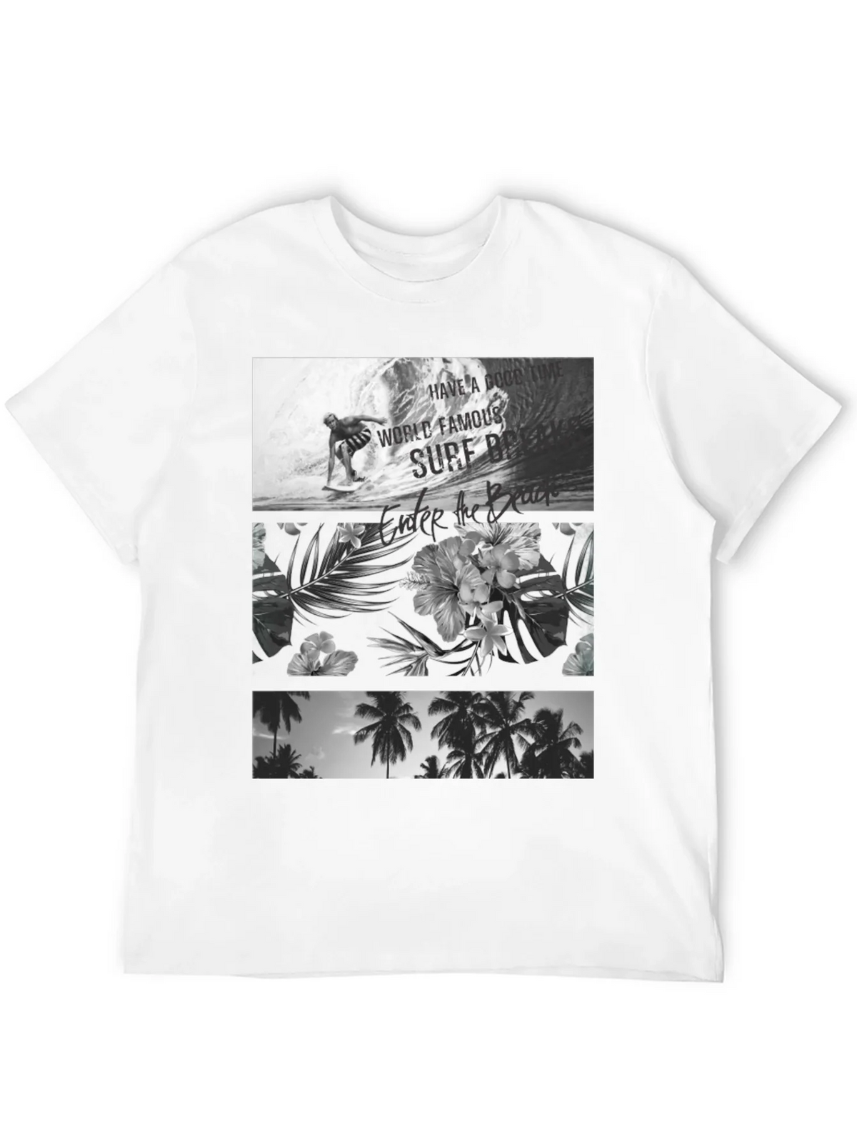 Black Surf Scene Graphic Tee